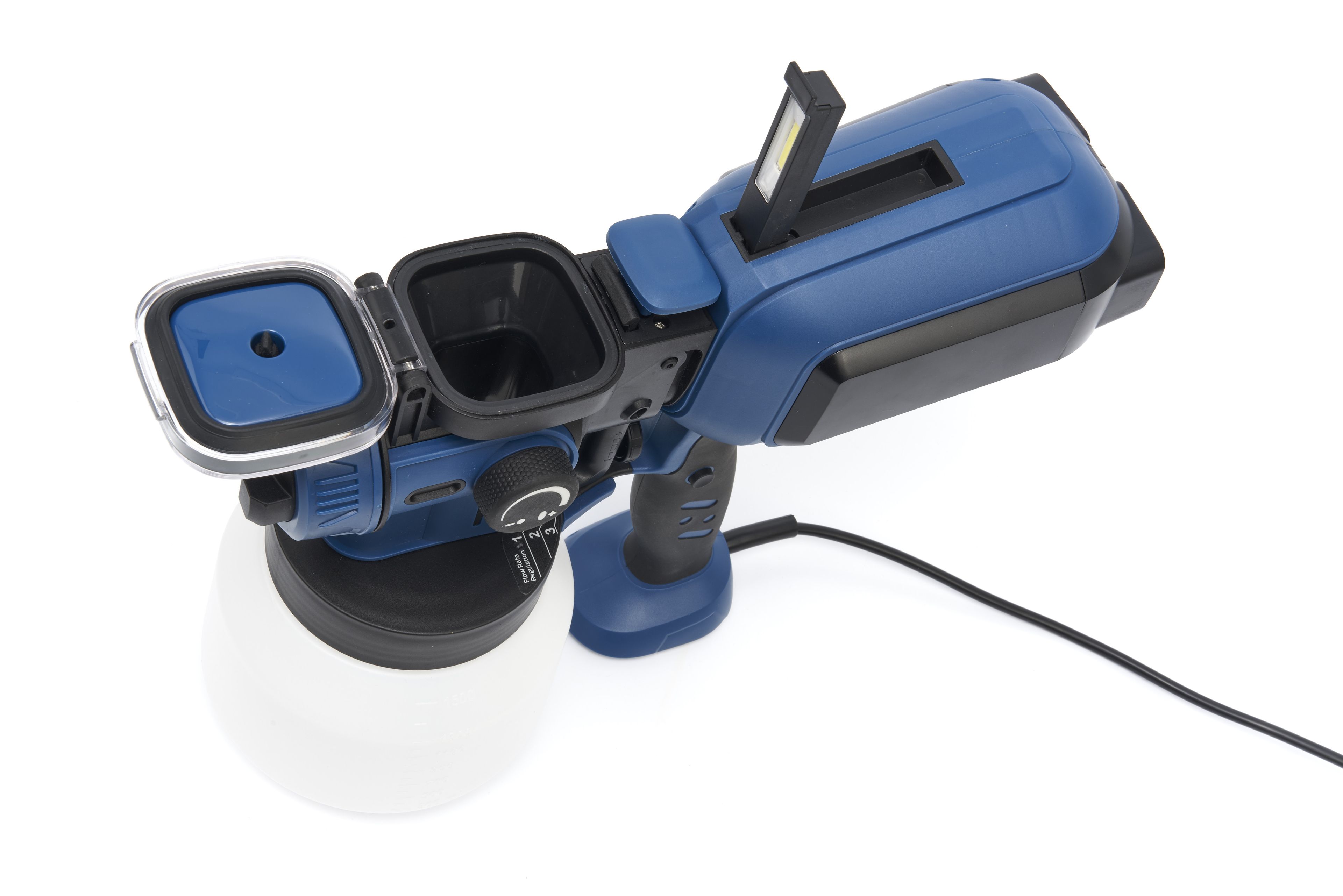 HBM elektrische verfspuit 550 Watt, 1500 ml, met LED licht Image 6