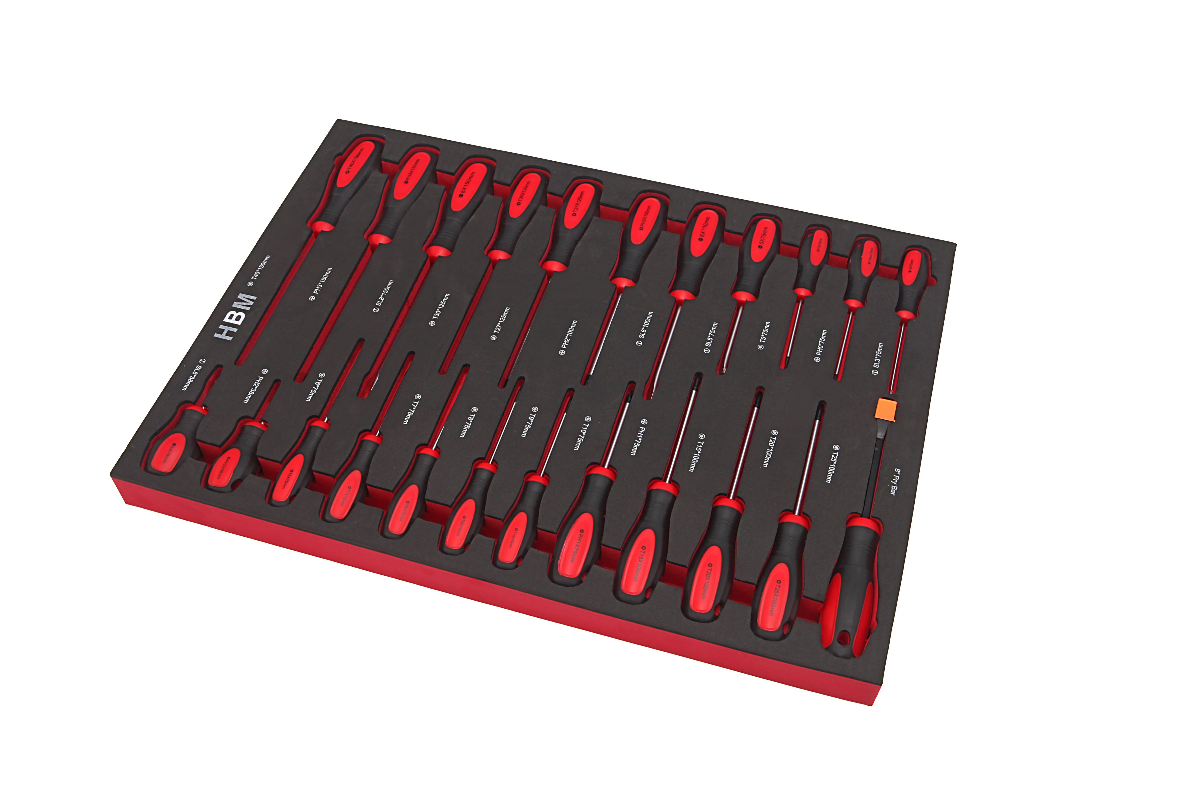 HBM deluxe gevulde gereedschapswagen, 283 delig, zwart Image 18