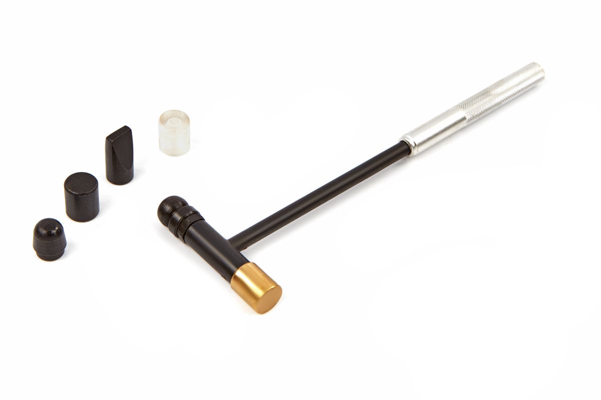 Juego de mini martillo HBM de 7 piezas con cabezales intercambiables