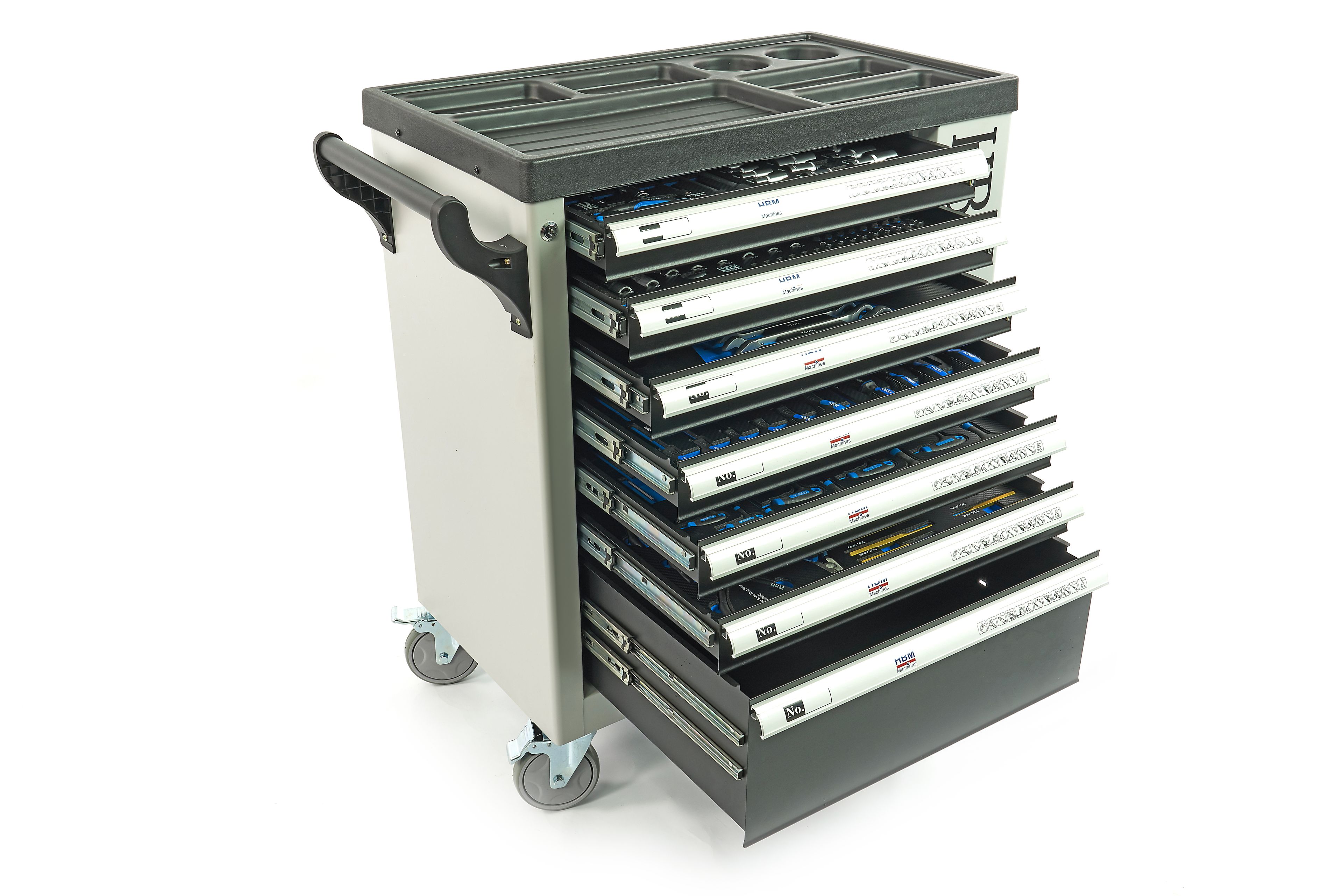 HBM gefüllter Werkstattwagen 245-teilig metrische Größen, schwarz Image 26