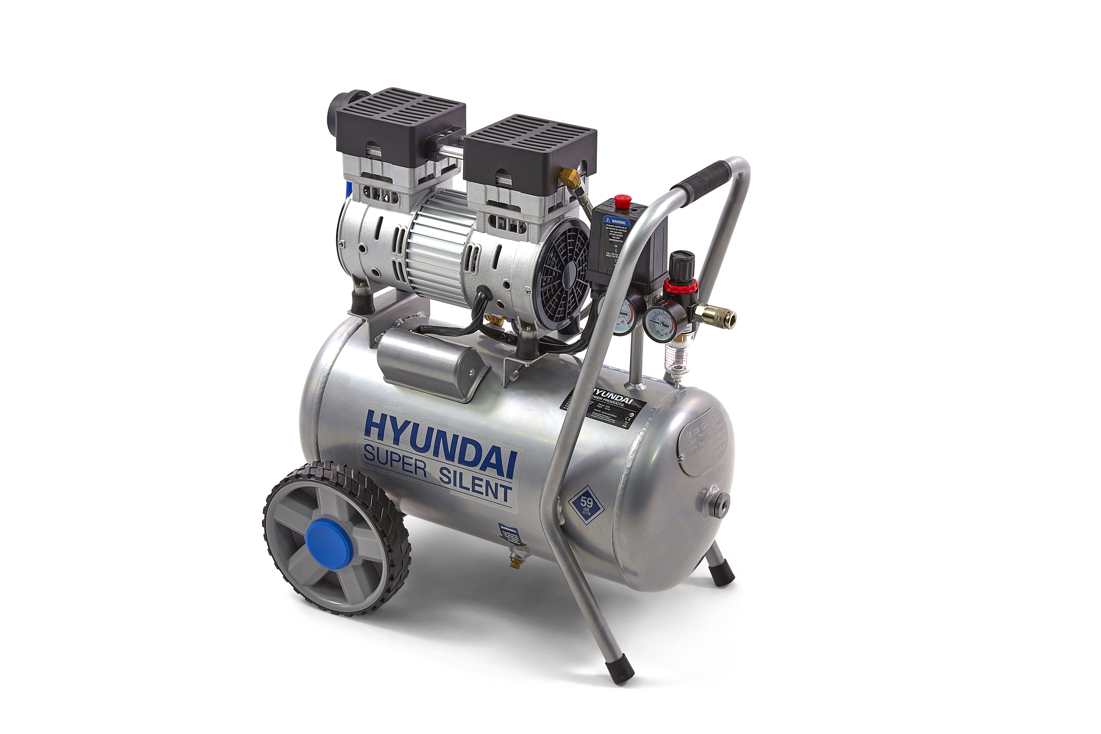 Compressore Hyundai da 24 Litri Professionale a Basso Rumore Image 3