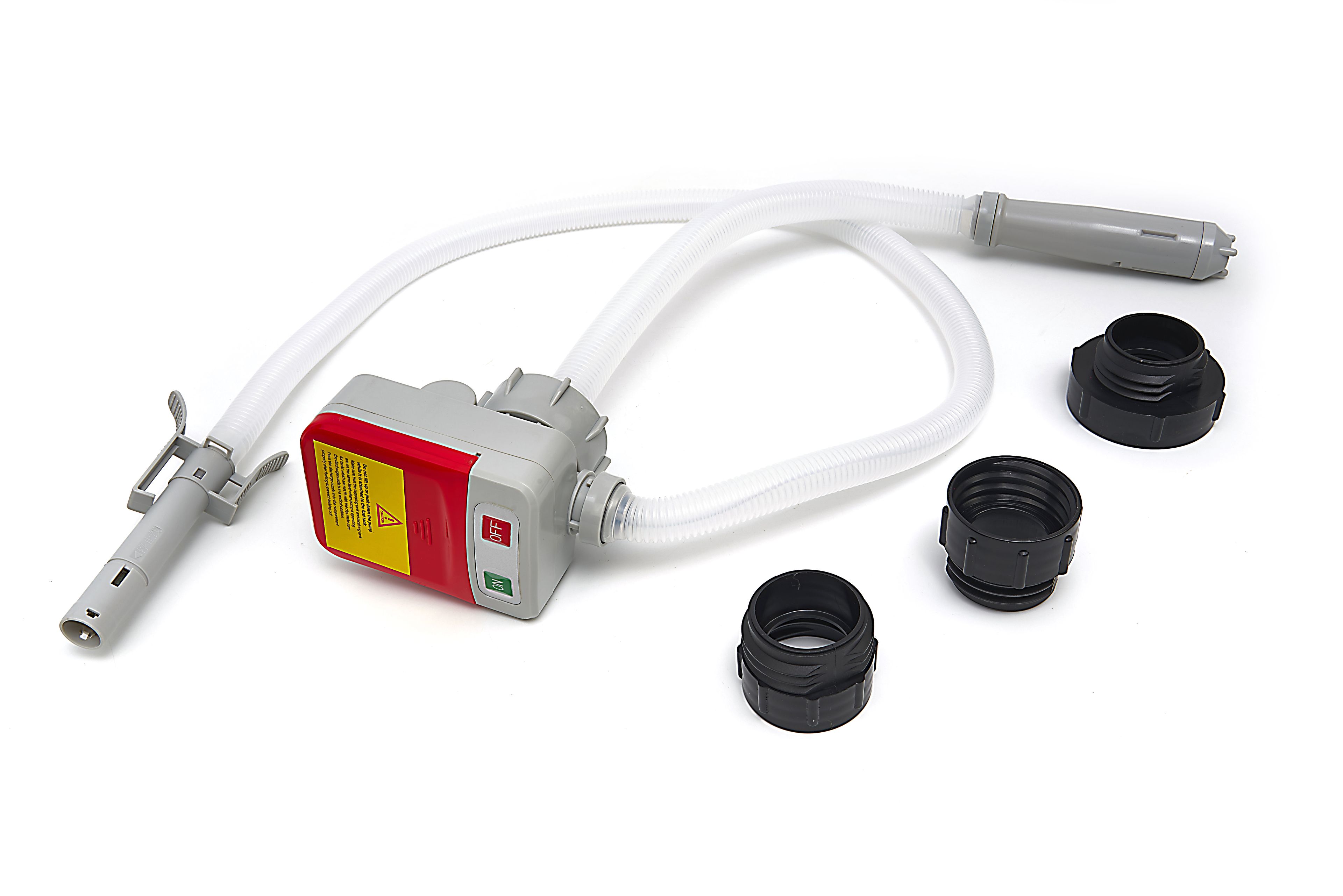 Pompe à huile, à essence et à liquide professionnelle HBM fonctionnant sur batterie, avec tuyaux et 3 adaptateurs. Image 2