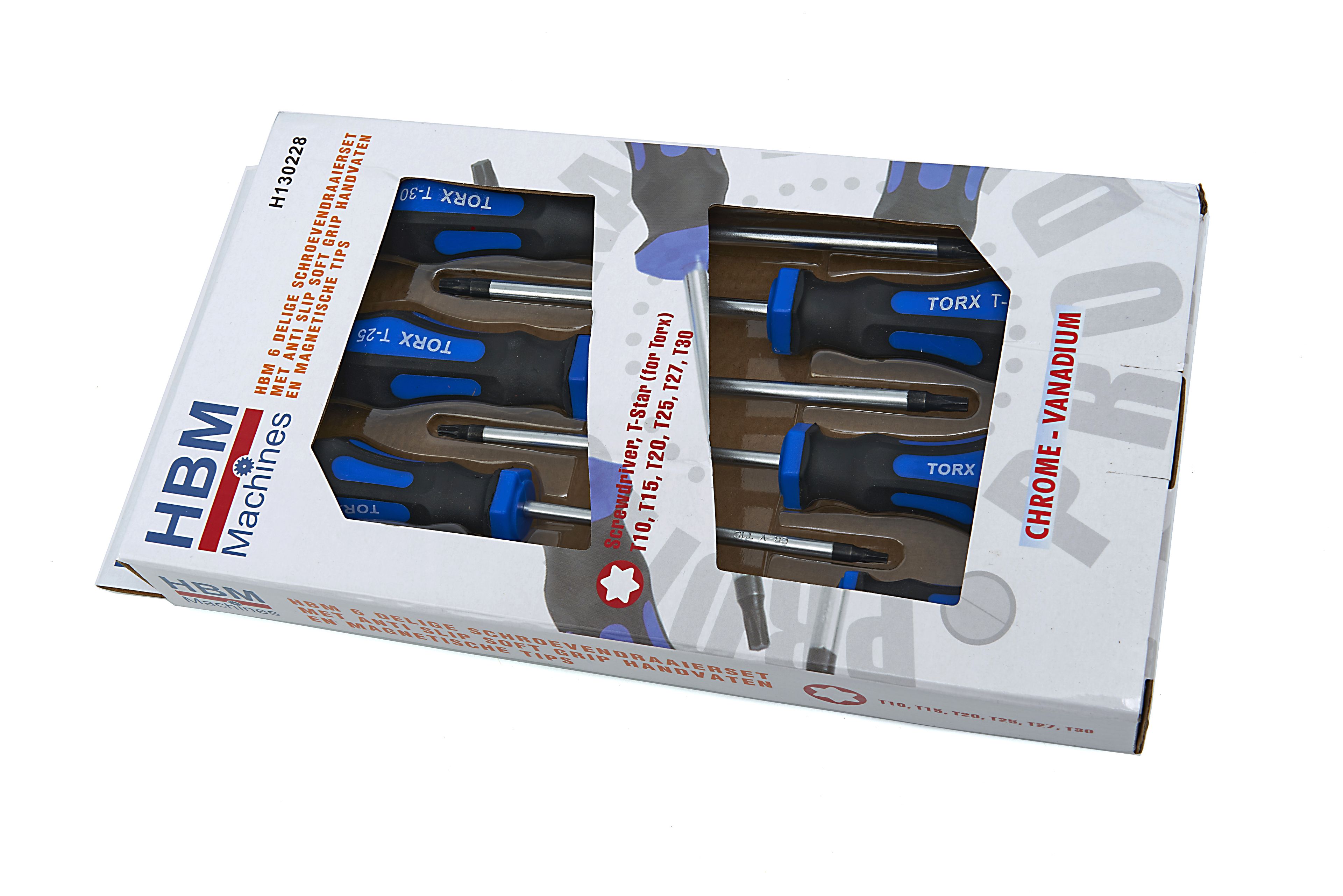 HBM 6-teiliger Schraubendreher-Satz mit rutschfesten Softgrip-Griffen und magnetischen Spitzen Image 4