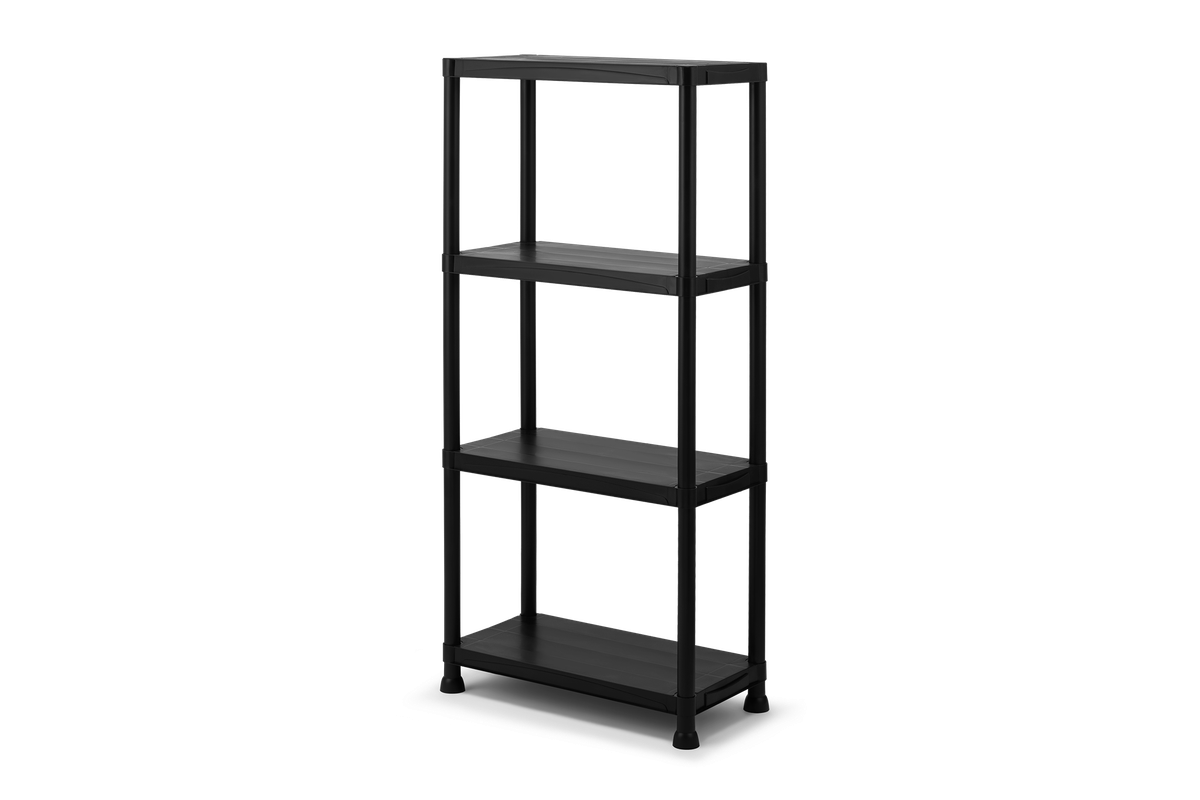 HBM Kunststoffregal 4 x 25 kg, schwarz