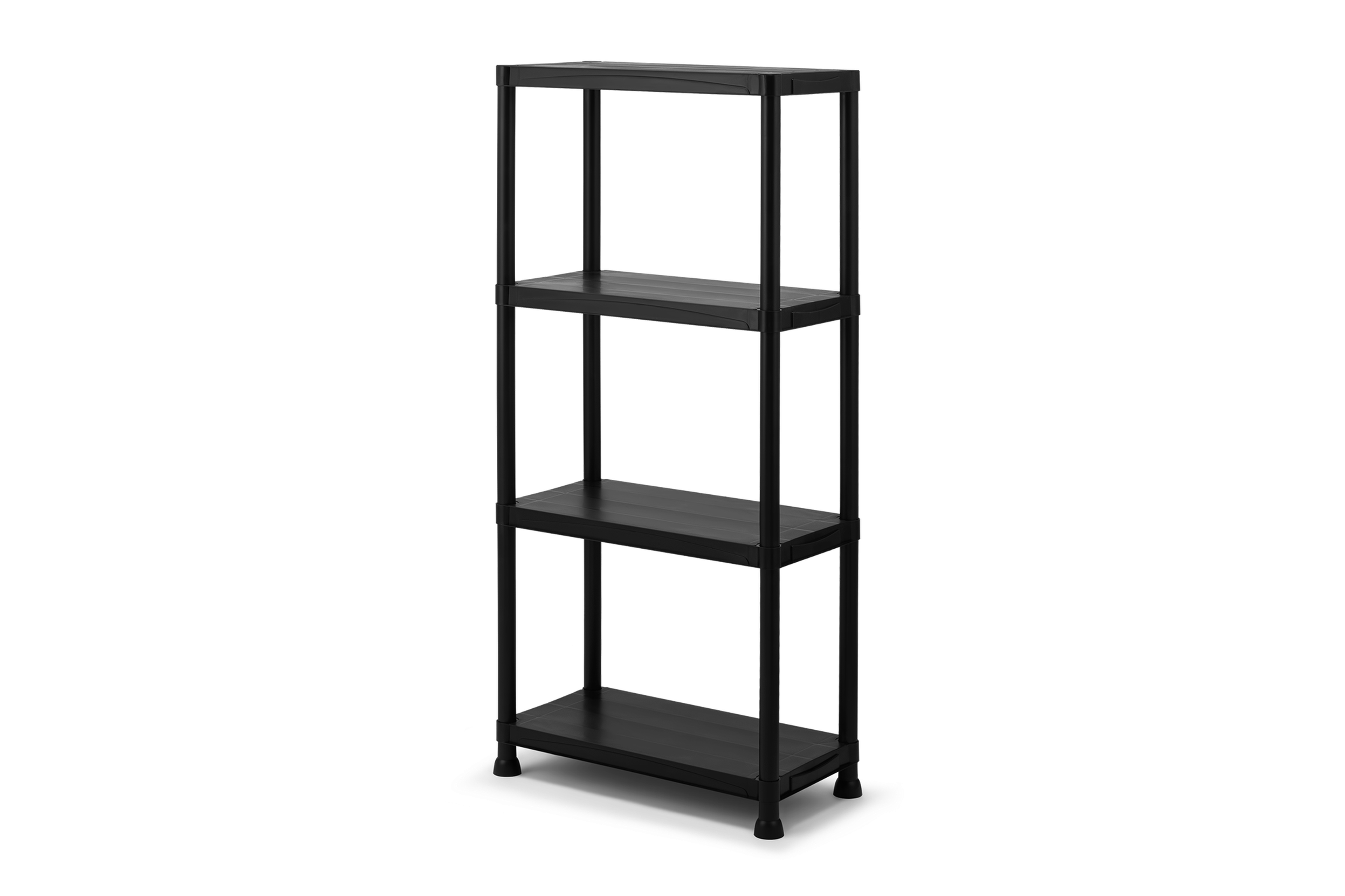 HBM kunststof stellingkast 4 x 25 kg,  zwart