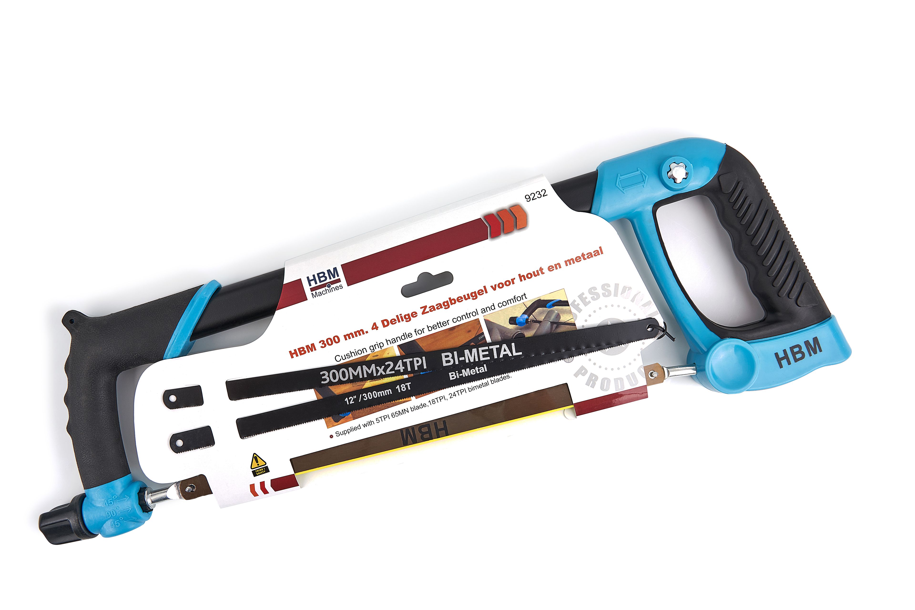 HBM Scie à métaux 4 pièces de 300 mm pour le bois et le métal Image 5