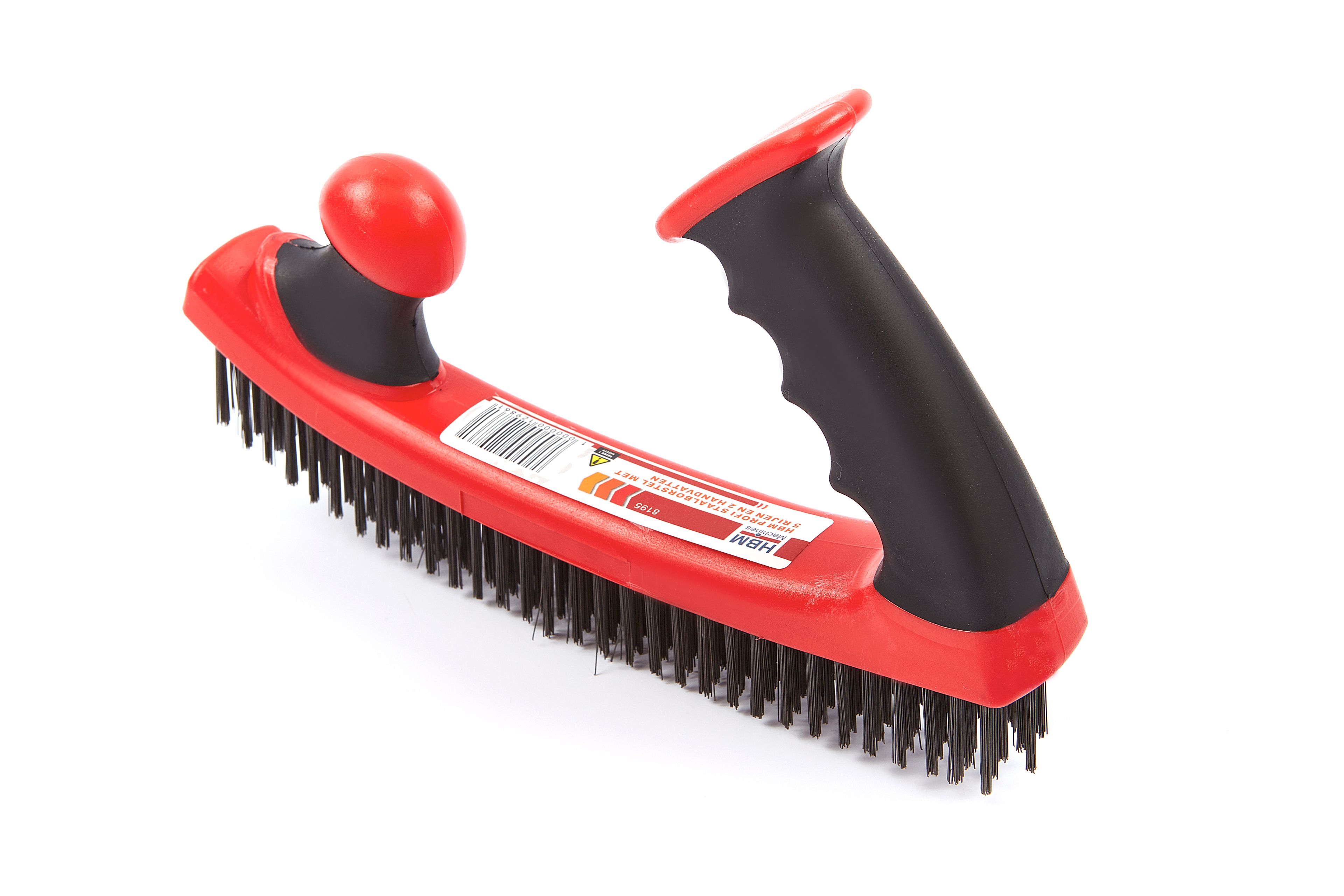 HBM Profi Staalborstel met 5 Rijen en 2 Handvatten Image 4
