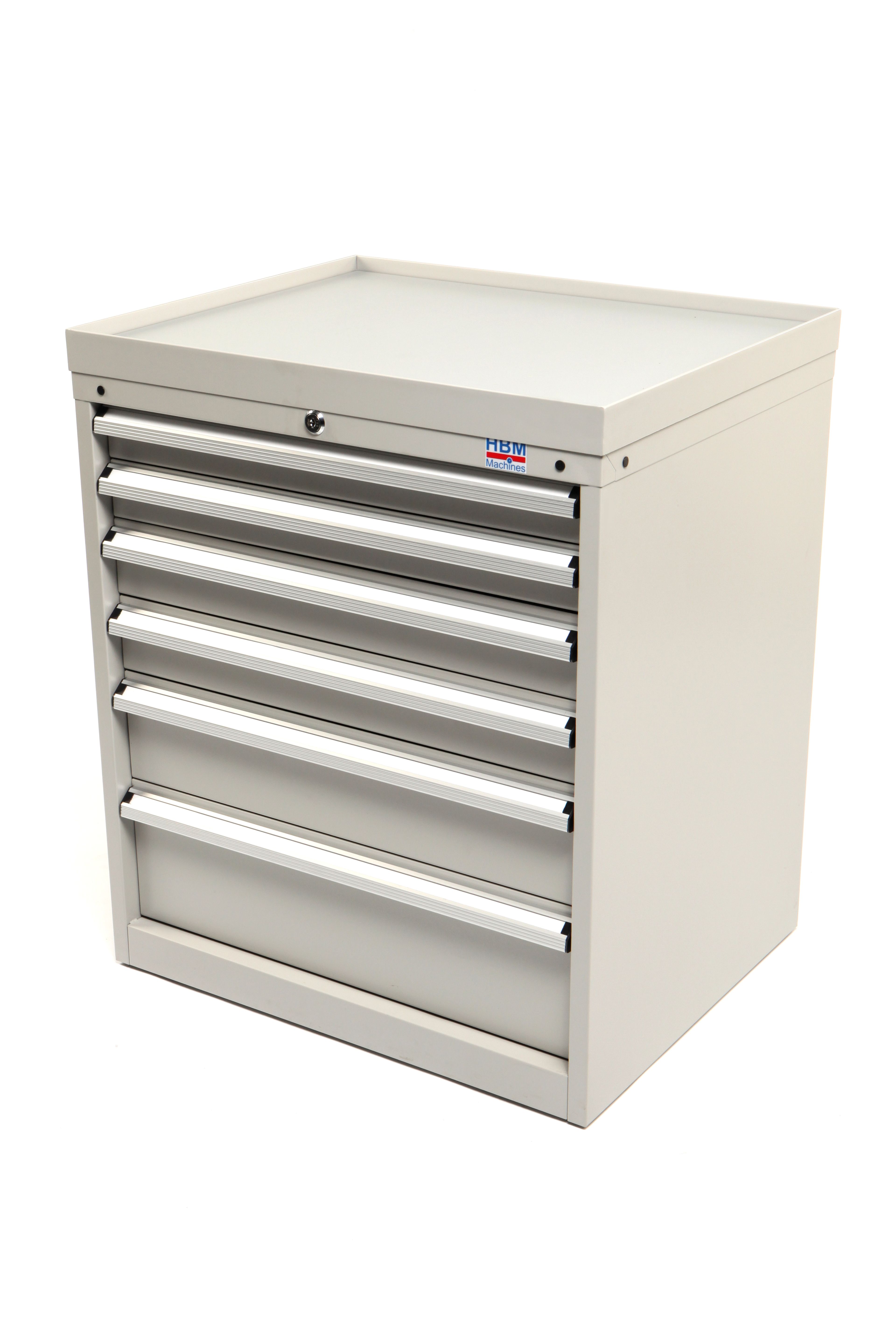 HBM Armoire à outils Profi 6 tiroirs 72 x 58 x 80 cm beige