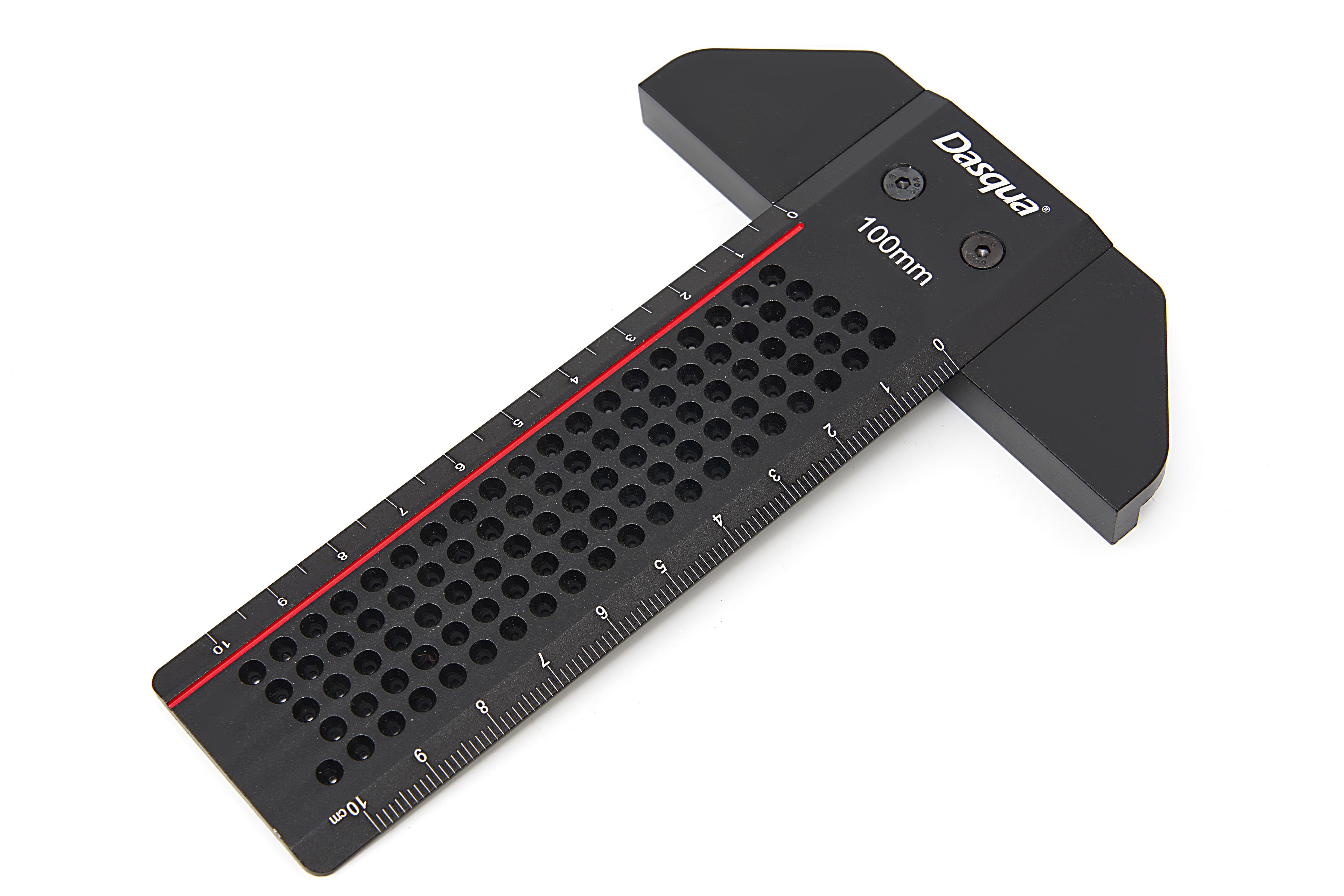 Dasqua Professionele Aluminium T Linialen Met Precisie Gatenmarkering 100 mm Image 2