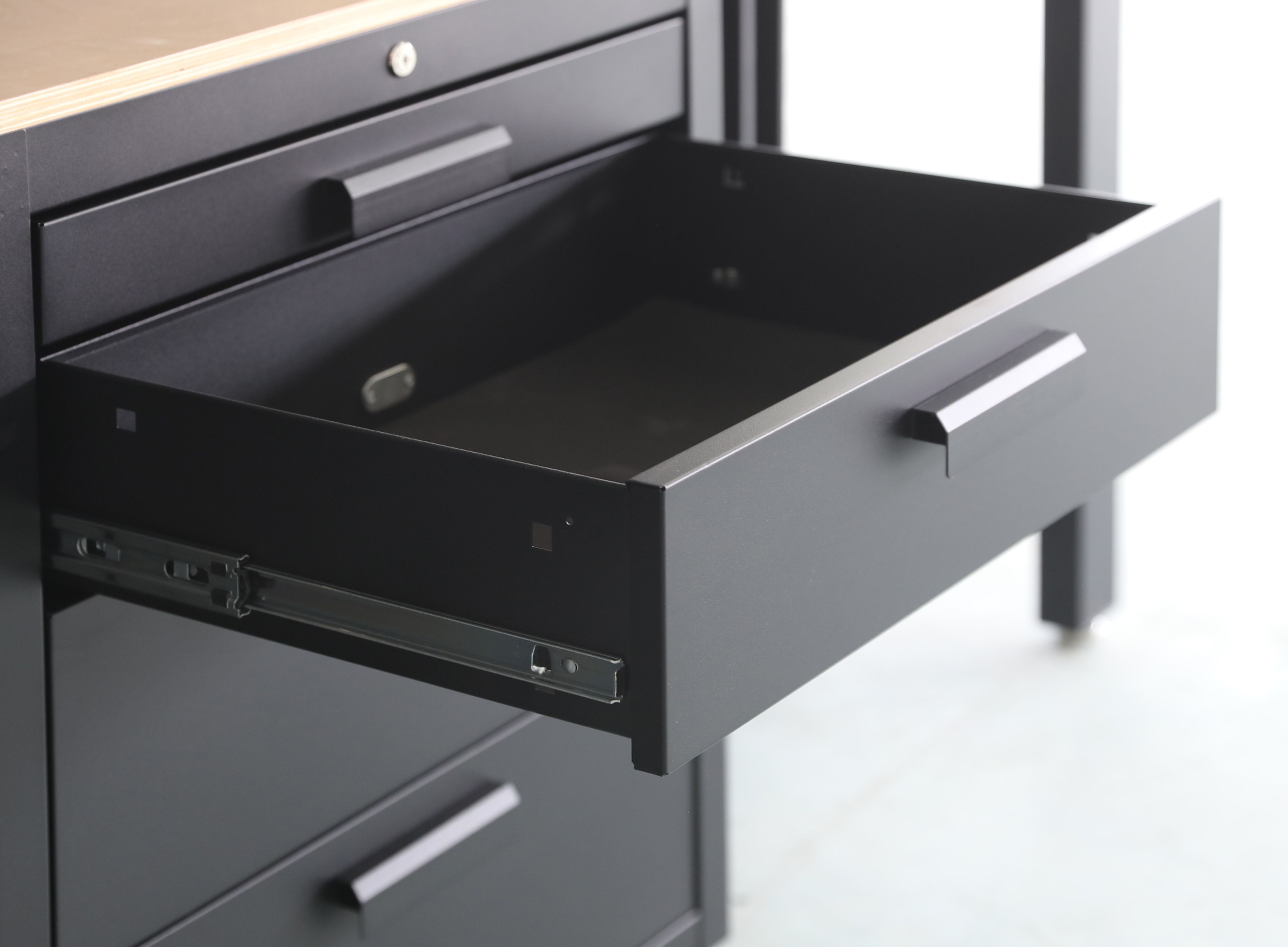 HBM premium werkplaatssysteem, 8-delig, mat zwart Image 9