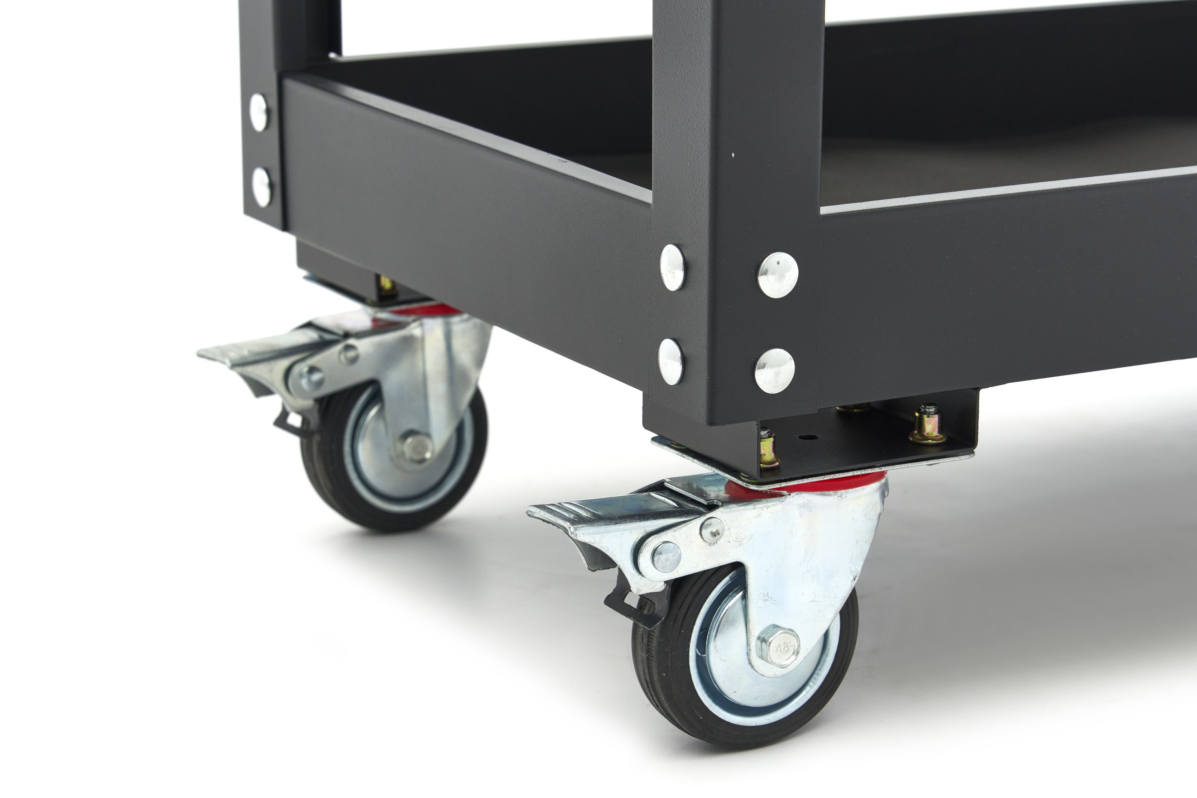 HBM carrello porta attrezzi 2 piani, nero Image 6