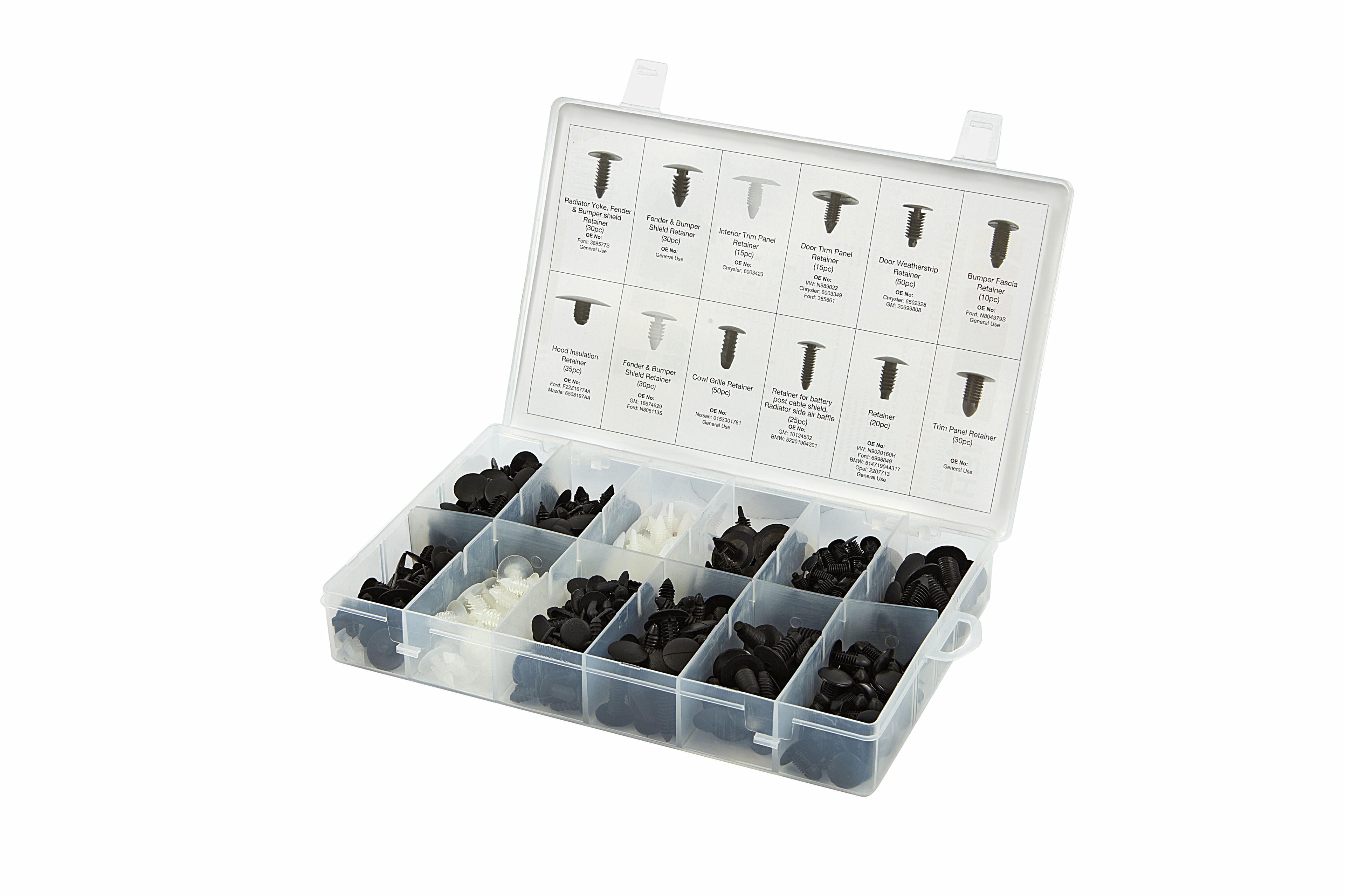 HBM 340 tlg. Universal-Polsterklammern-Sortiment