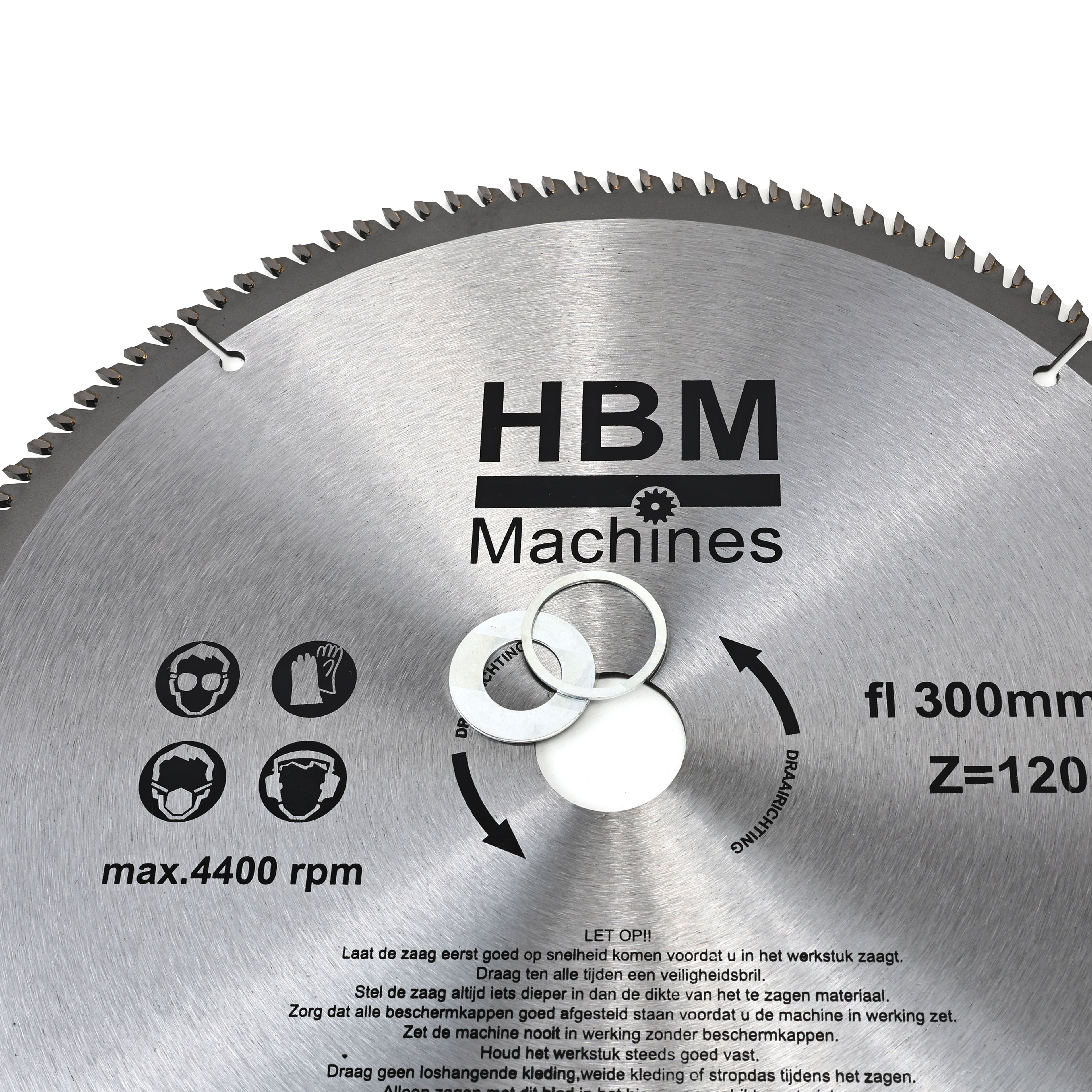 HBM 300 mm HM Cirkelzaagbladen 120 Tanden Image 2