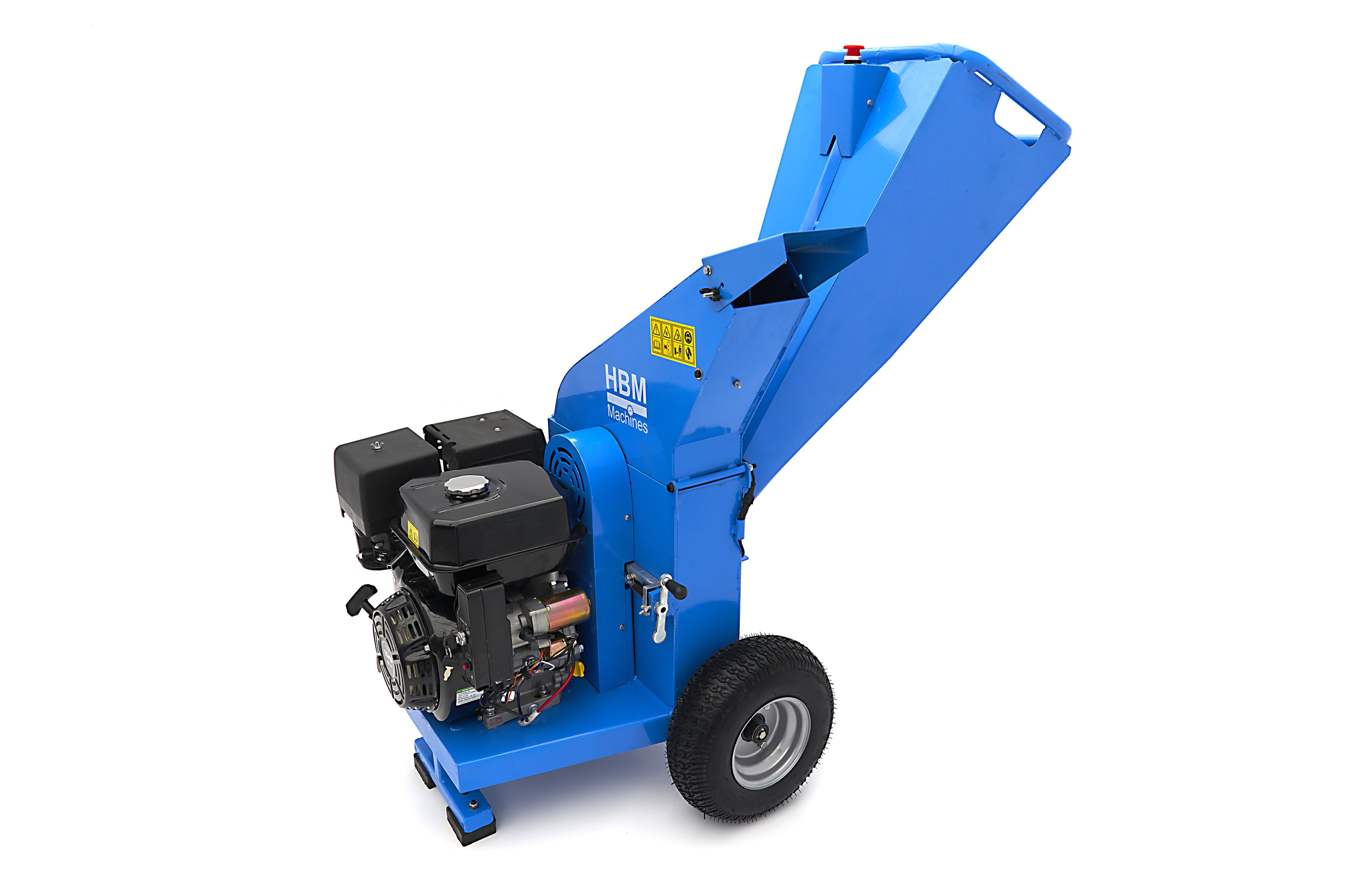 HBM Professionale 4 Tempi 15 CV - 420 cc Trituratore a Benzina - Trituratore di Legno con Avviamento Elettrico