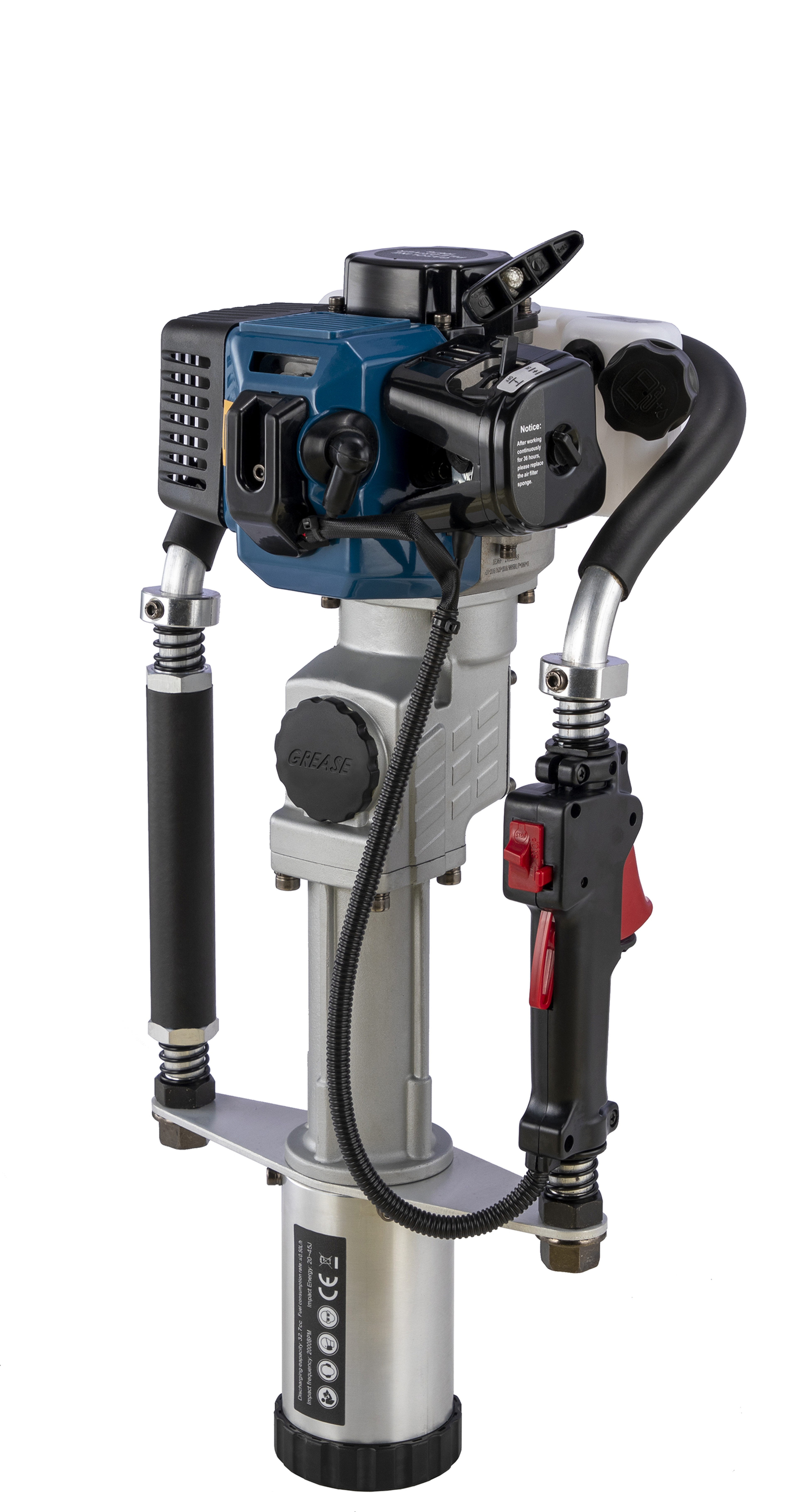 HBM Pilonneuse / enfonceuse de pieux 32,7 cm³ à essence 2 temps professionnelle Image 2