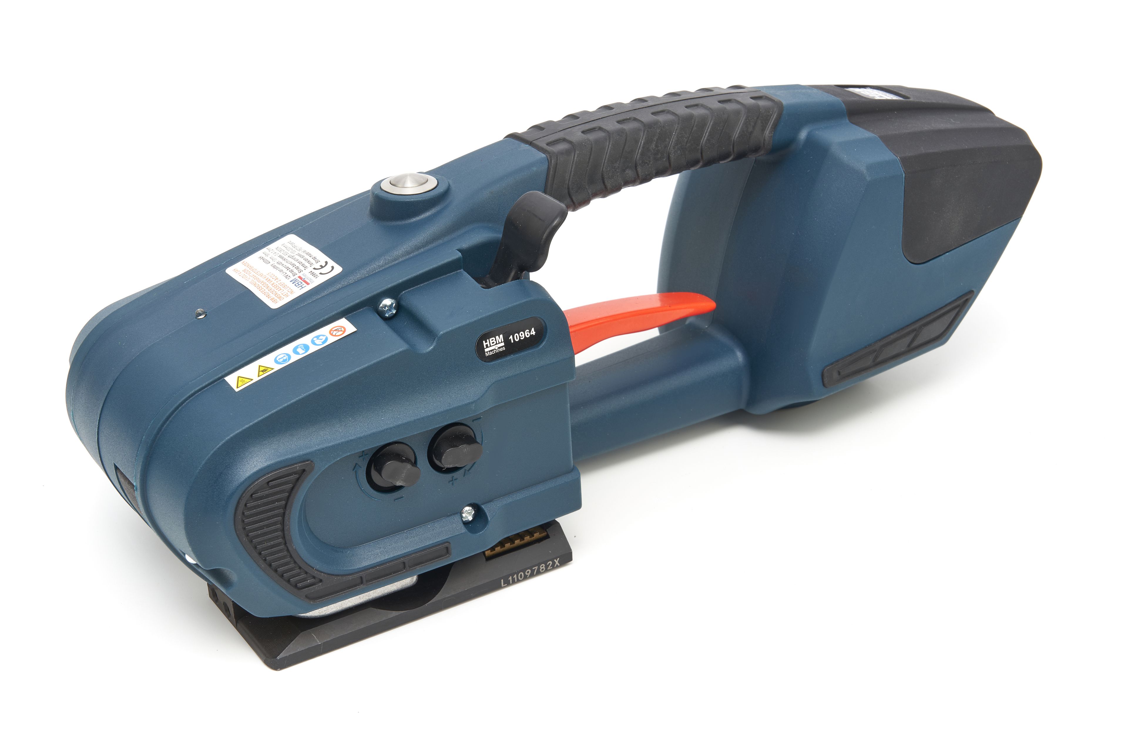 HBM Professioneel 12 Volt 4.0AH Omsnoeringsapparaat Voor Het Lassen Van Kunststofbanden Inclusief 2 Accu's Image 3