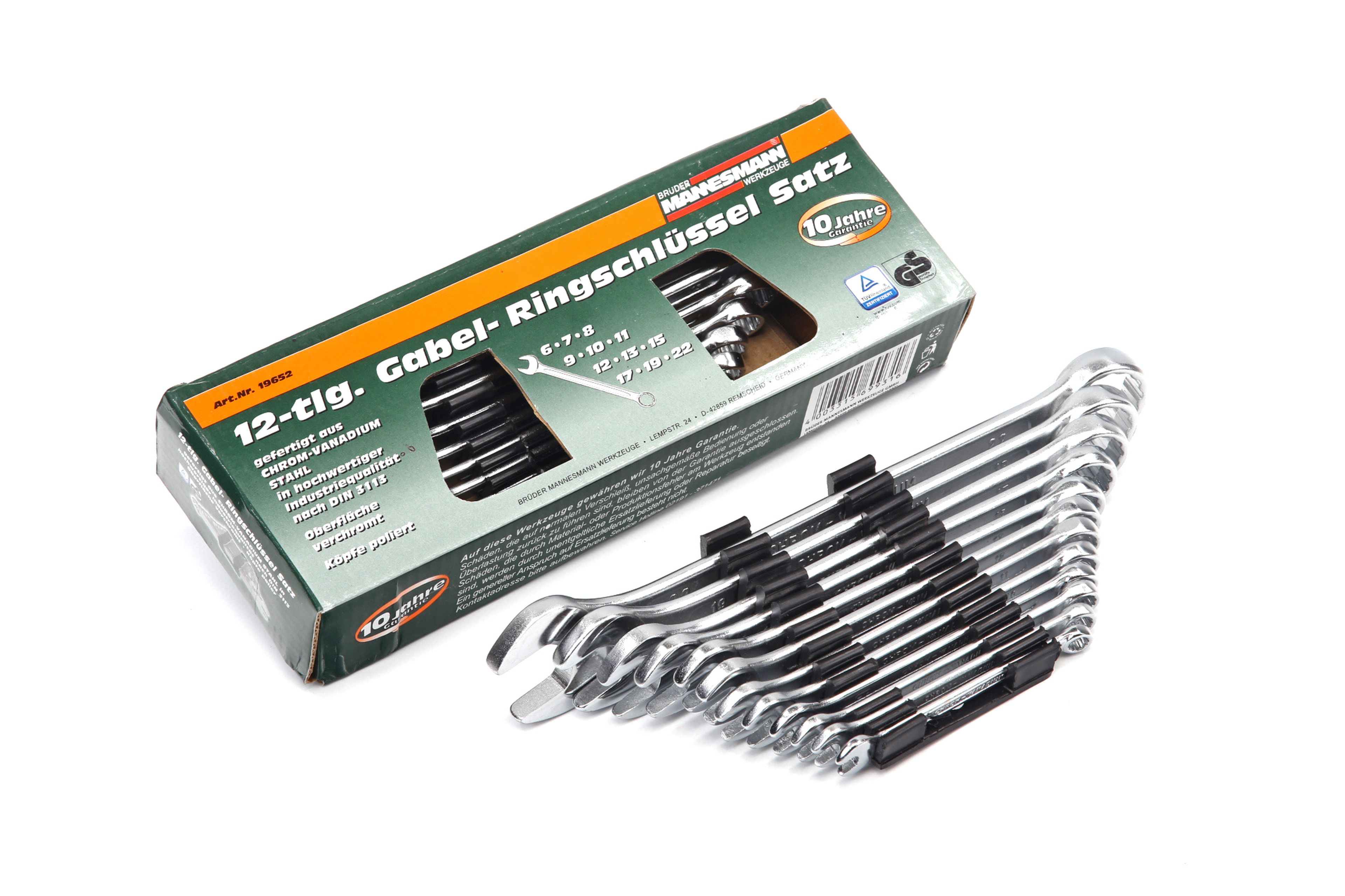 Mannesmann 12-teiliger Maulschlüsselsatz - 19652 Image 2