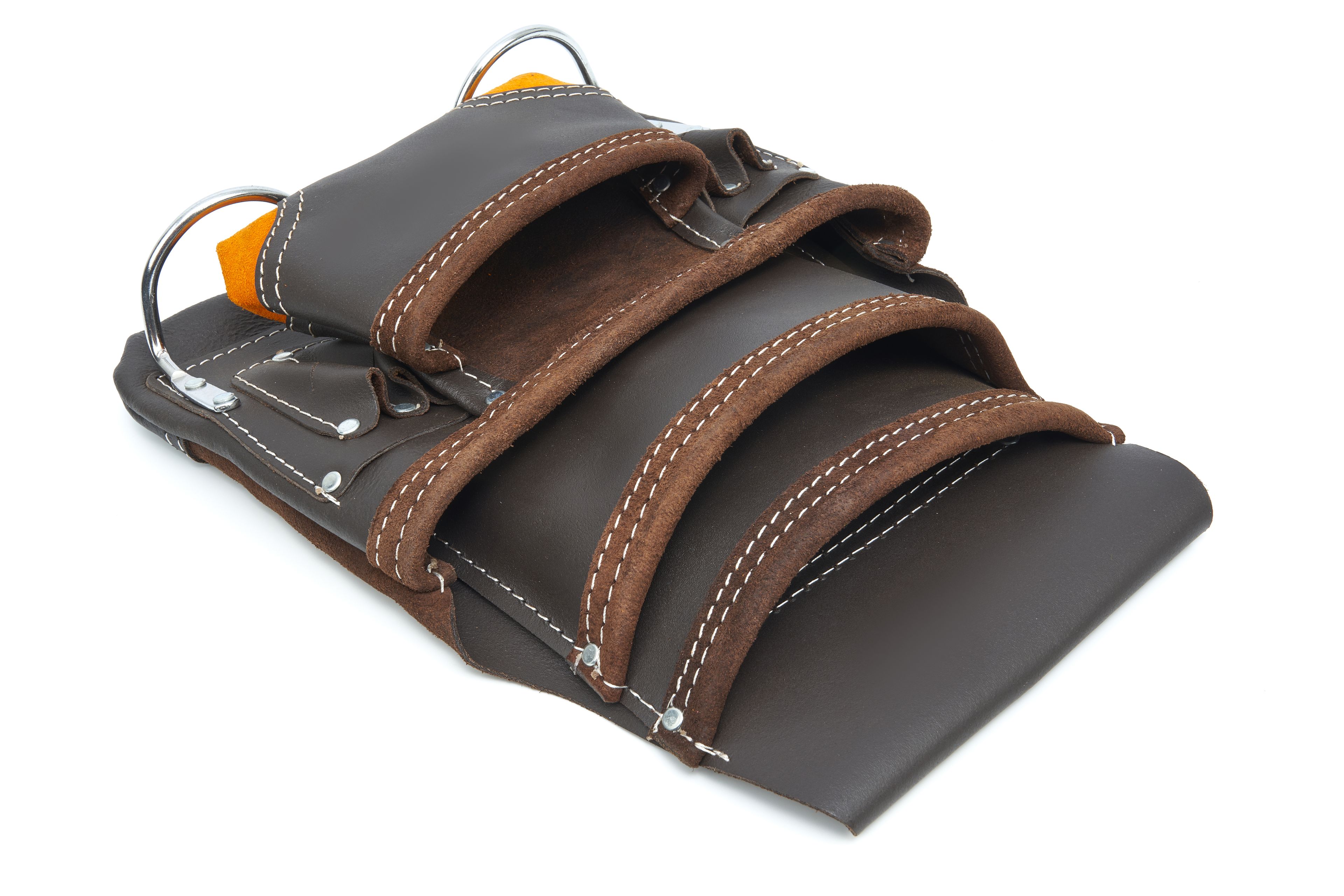 Borsa per attrezzi professionale in pelle HBM con 10 scomparti Image 4