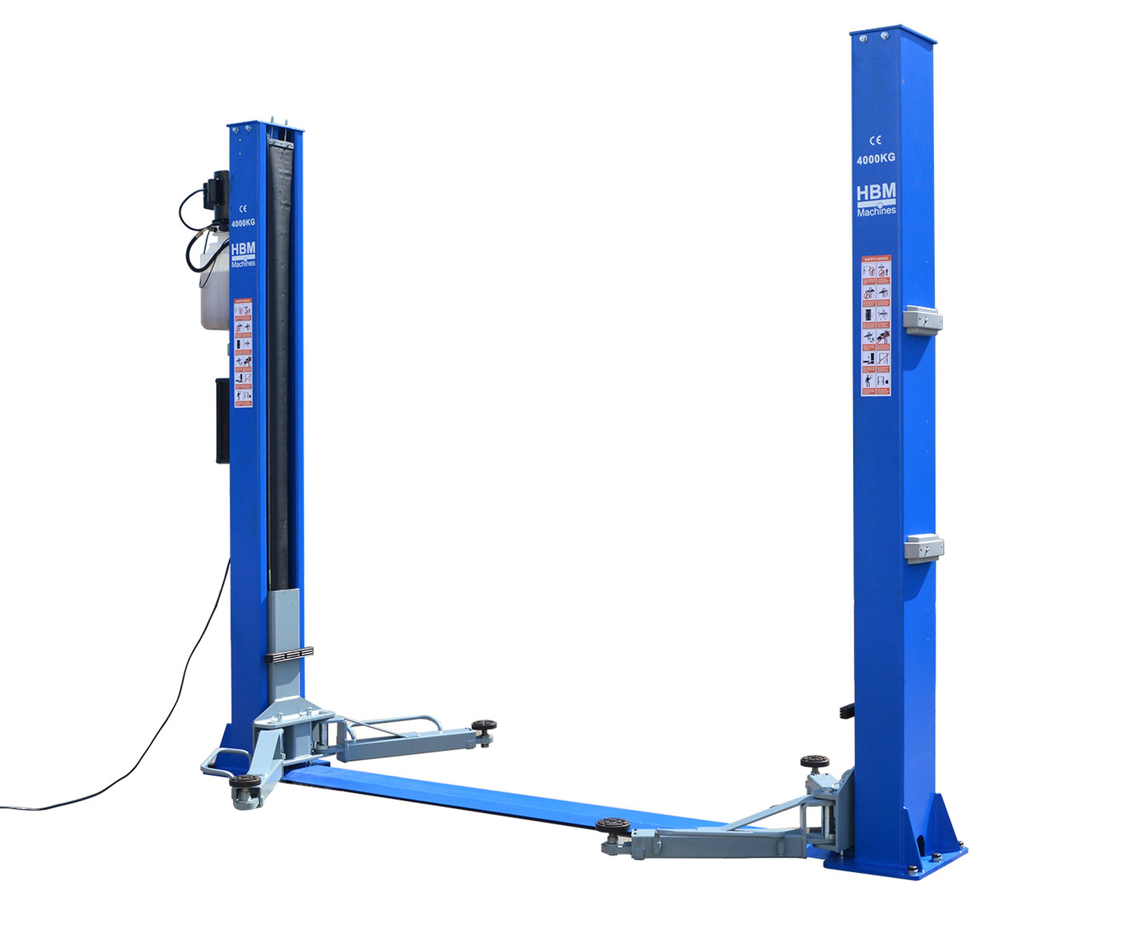 HBM Sollevatore idraulico professionale a 2 colonne da 4 tonnellate con sblocco elettronico Image 3