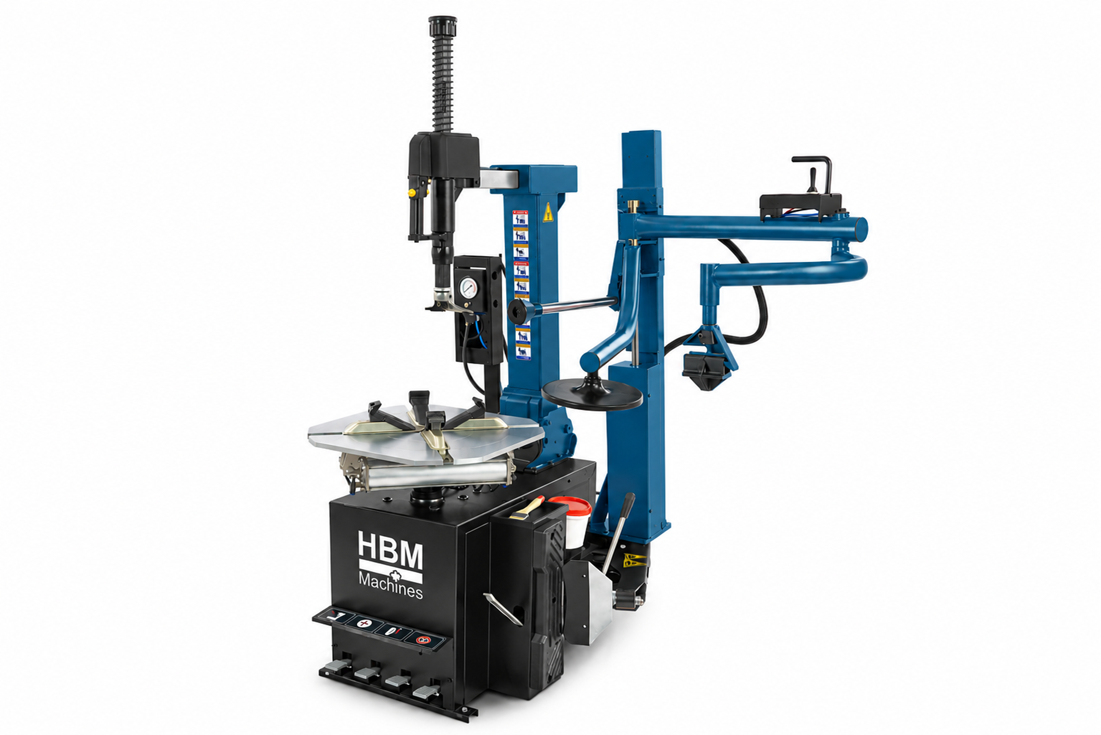 HBM Reifenmontiermaschine mit Hilfsarm