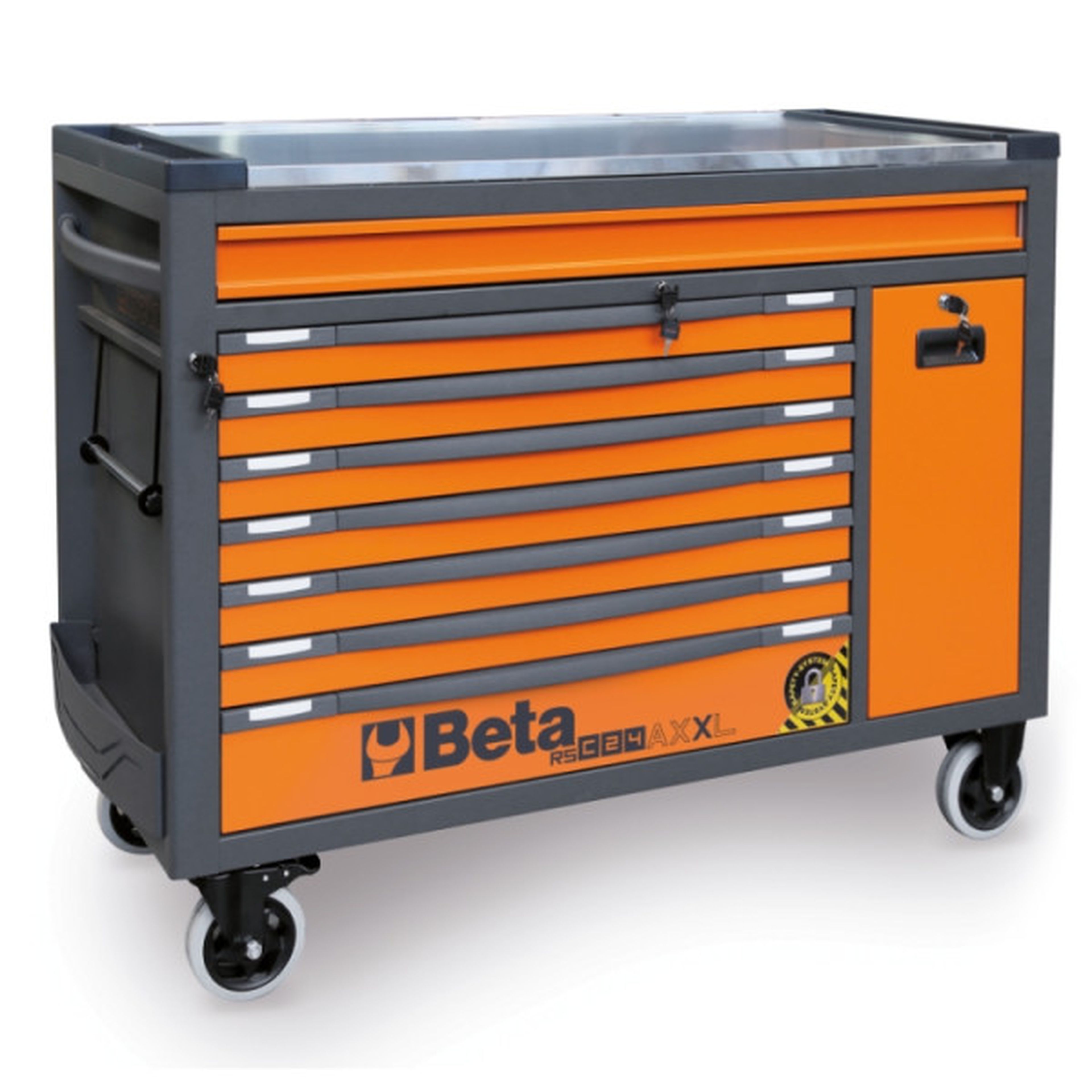 Beta gereedschapswagen 8 laden, 1061-delig, BW 2400 RSC24AXXL-O, oranje