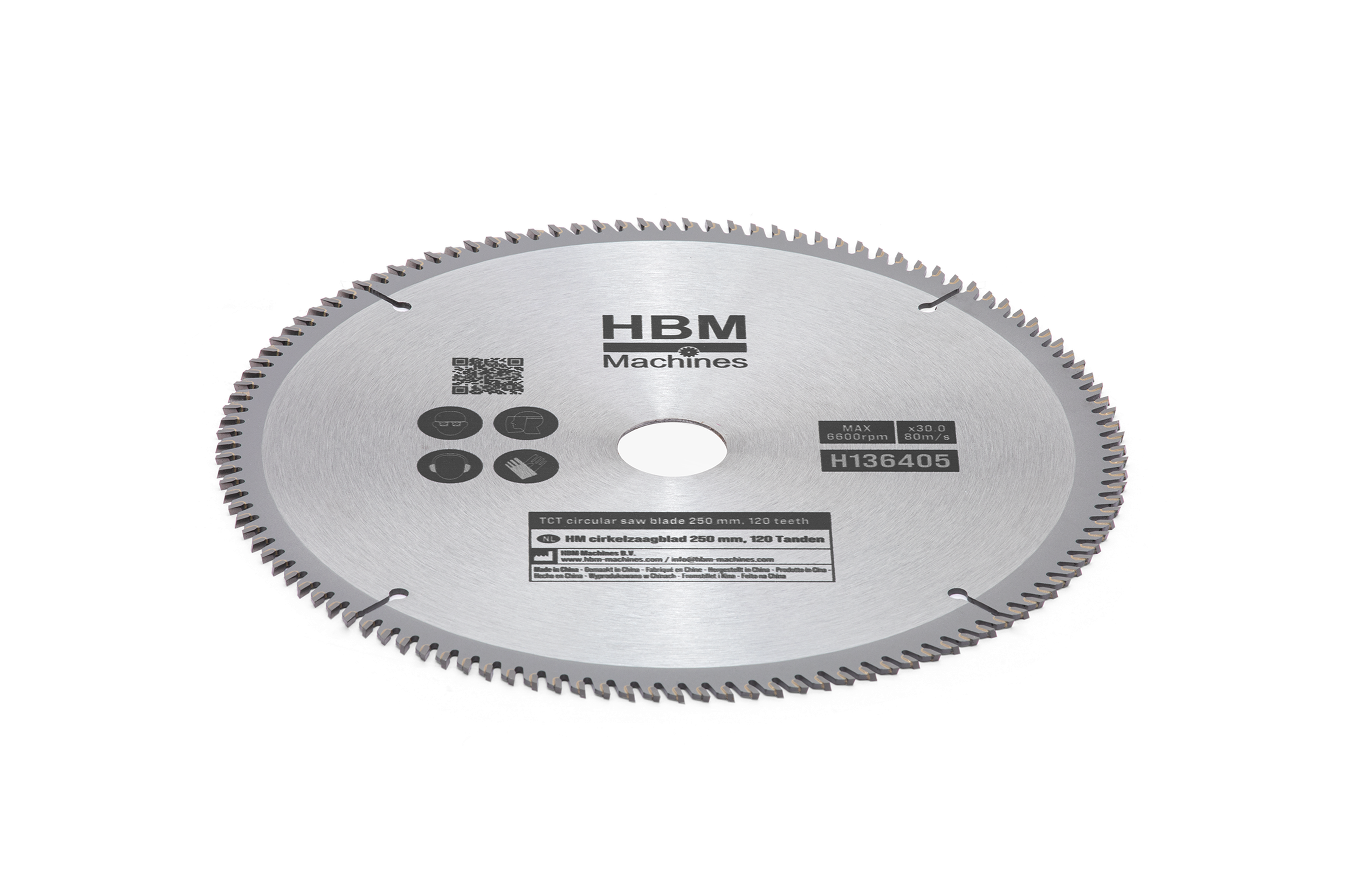 HBM HM Cirkelzaagbladen 250mm voor Hout 120 Tanden Image 2