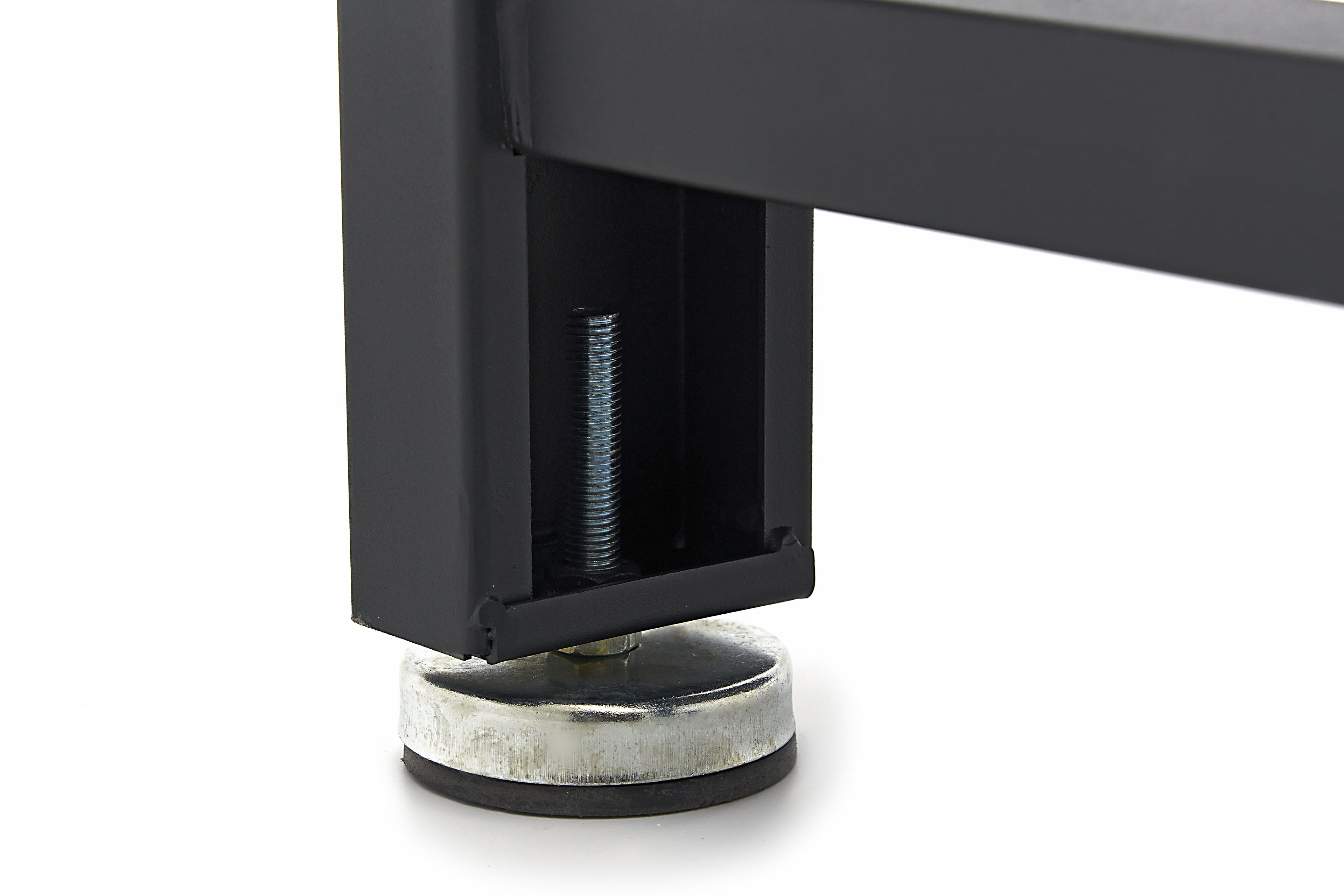 HBM établi réglable en hauteur 160 cm, plan de travail en bois massif, noir Image 7