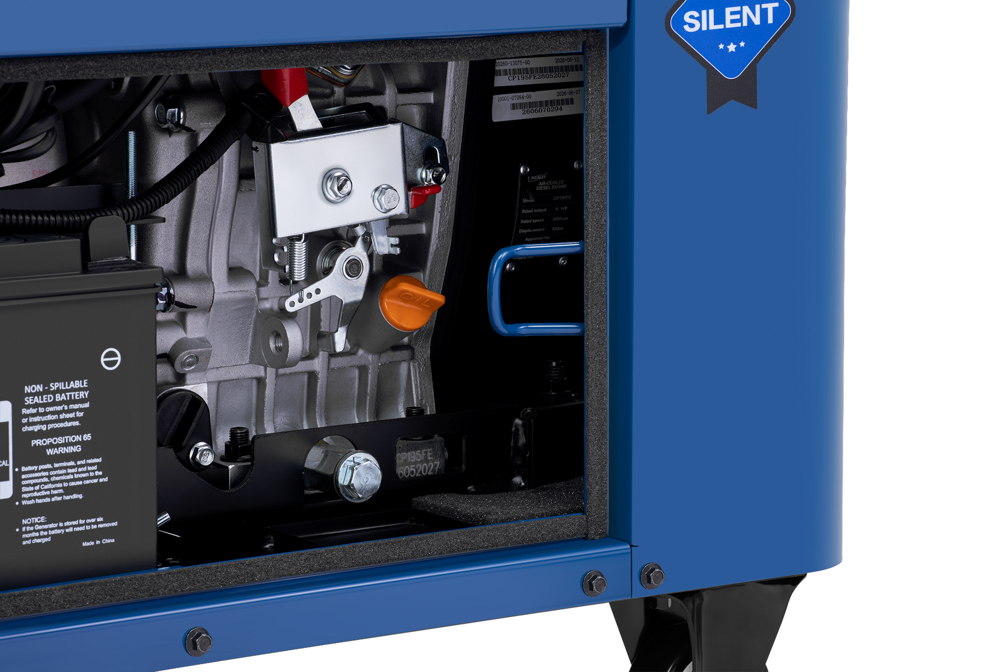 HBM générateur diesel avec moteur diesel de 532 cm³ 230V/400V 7000W Image 9