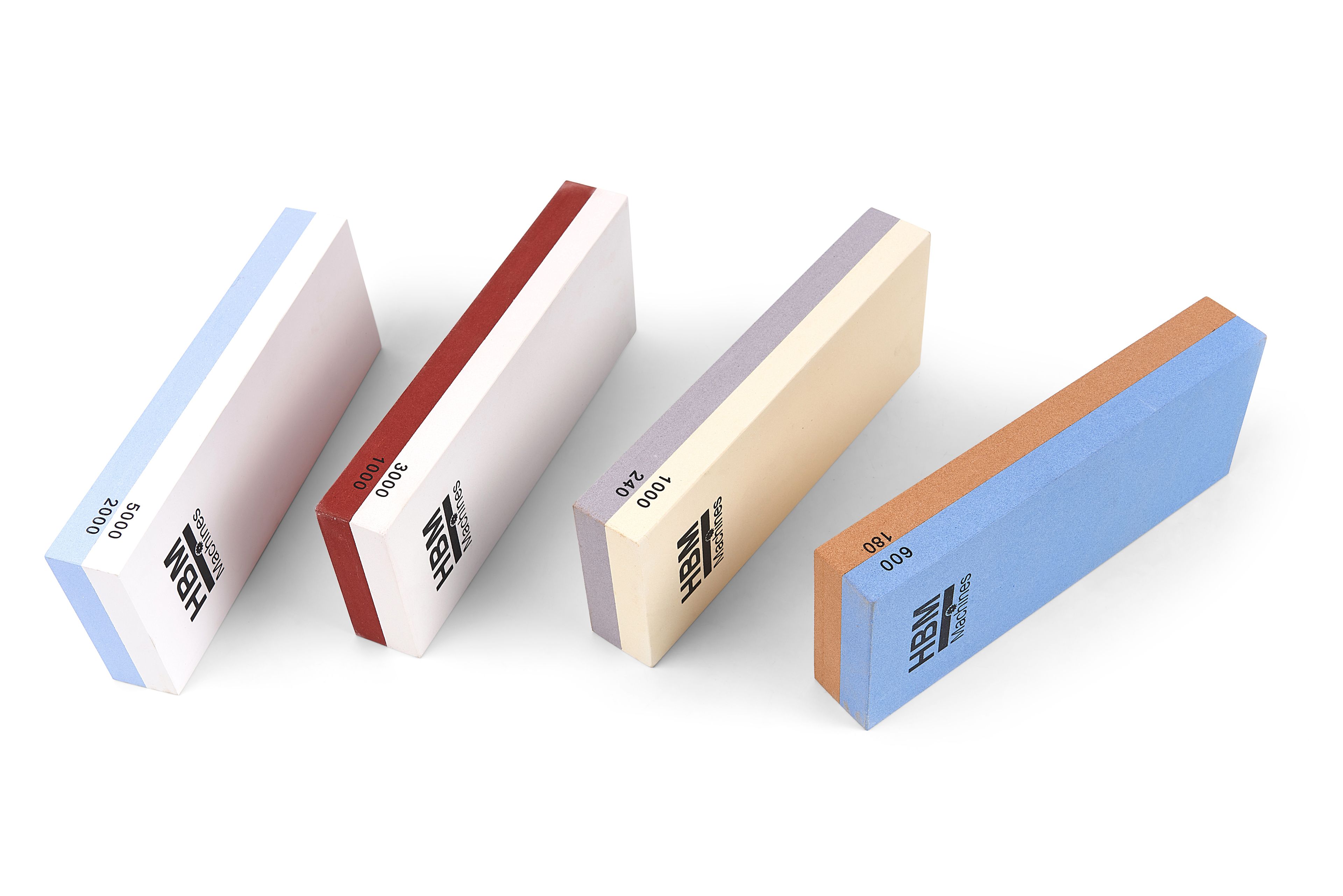 HBM professioneller doppelseitiger schleifstein K1000/3000 mit rutschfester gummihalterung Image 2