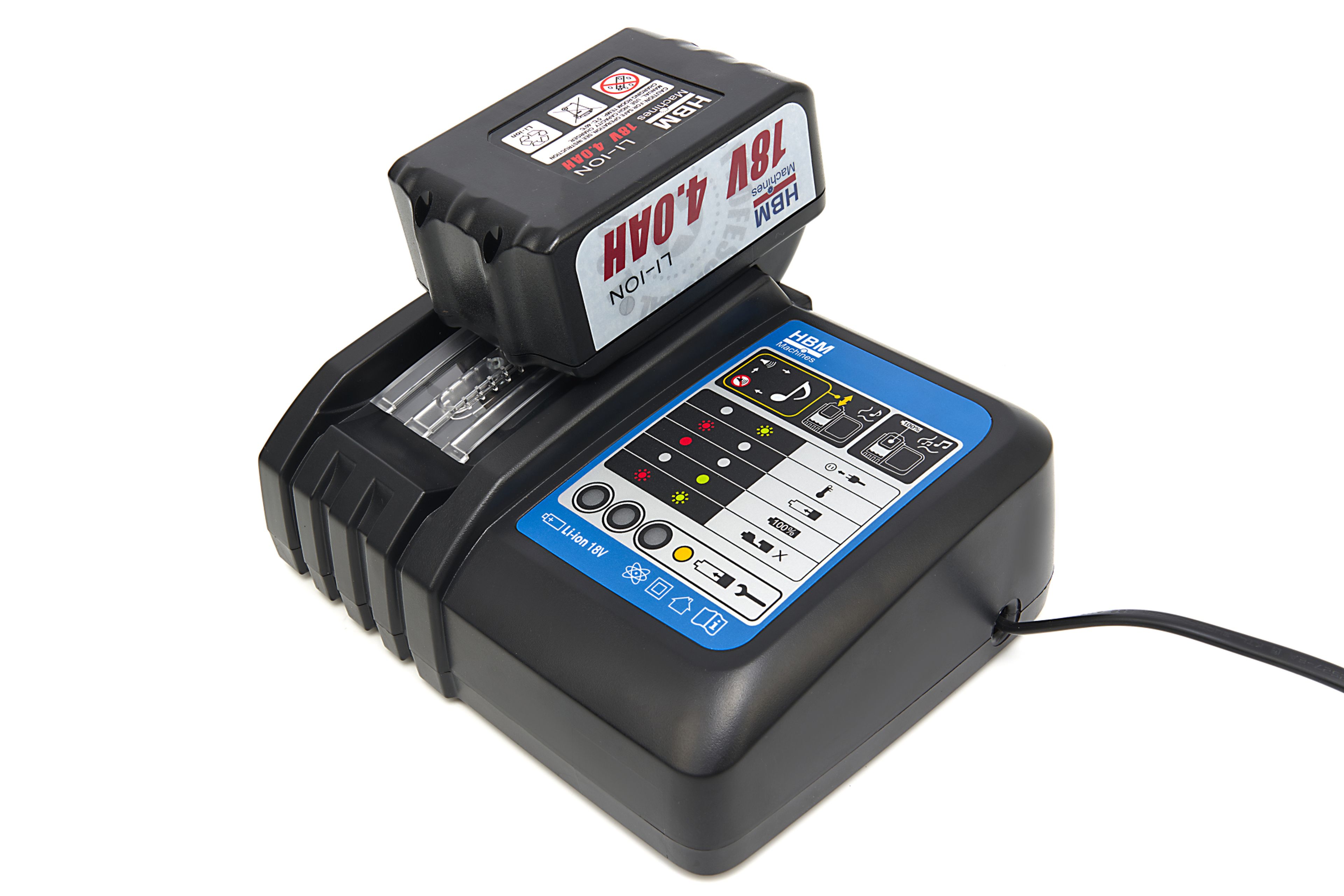 Chargeur HBM pour pince à sertir hydraulique 18 volts 4,0 Ah Image 2