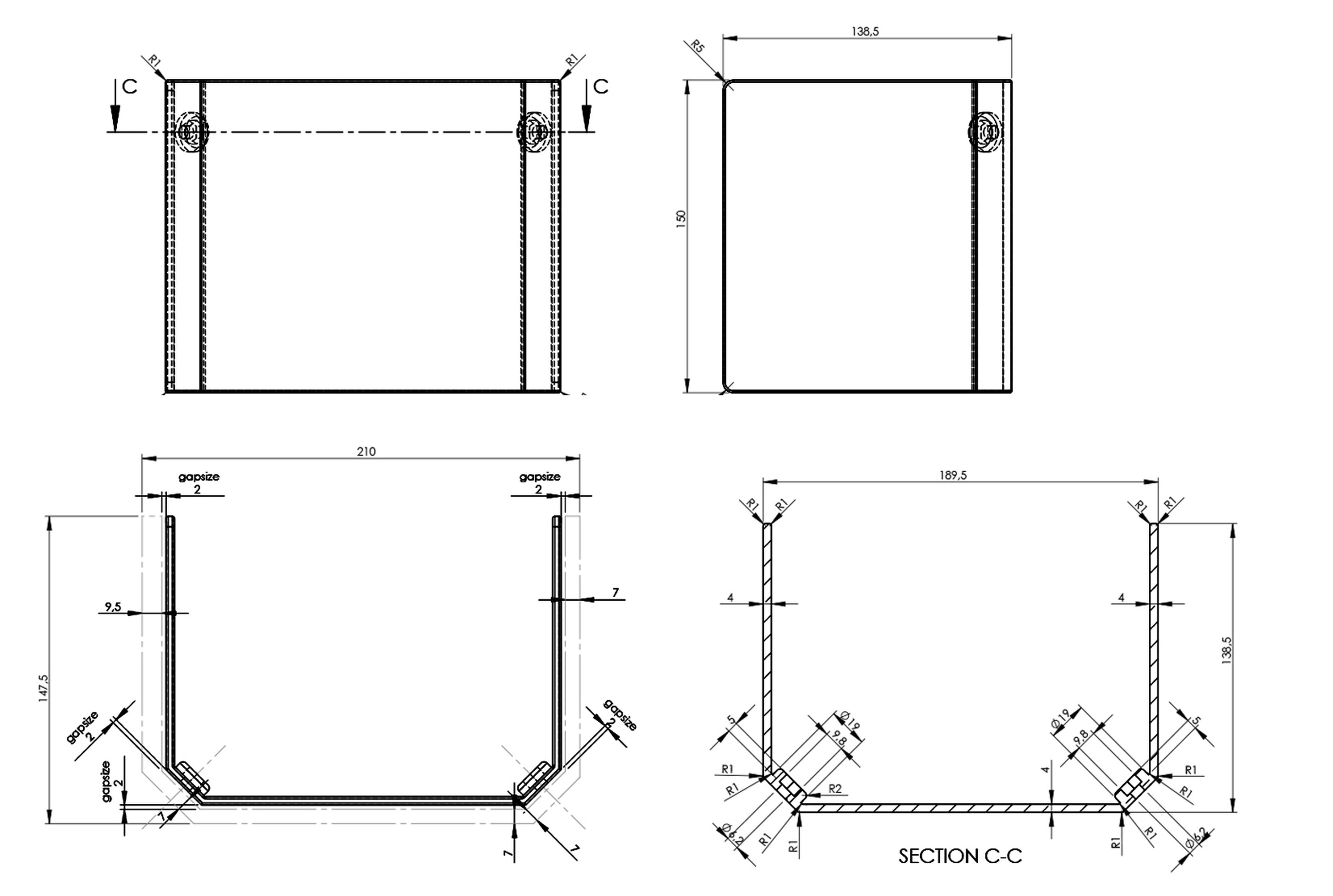 HBM Carters de protection pour perceuse / fraiseuse 21 cm Image 7