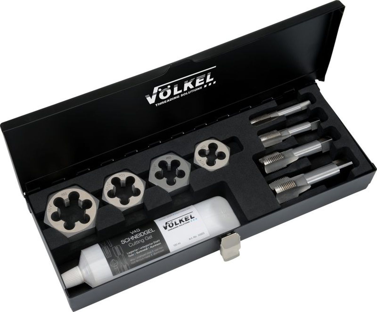Volkel Sanitärsatz G 1/4 - 3/4 Zoll, 9-teilig