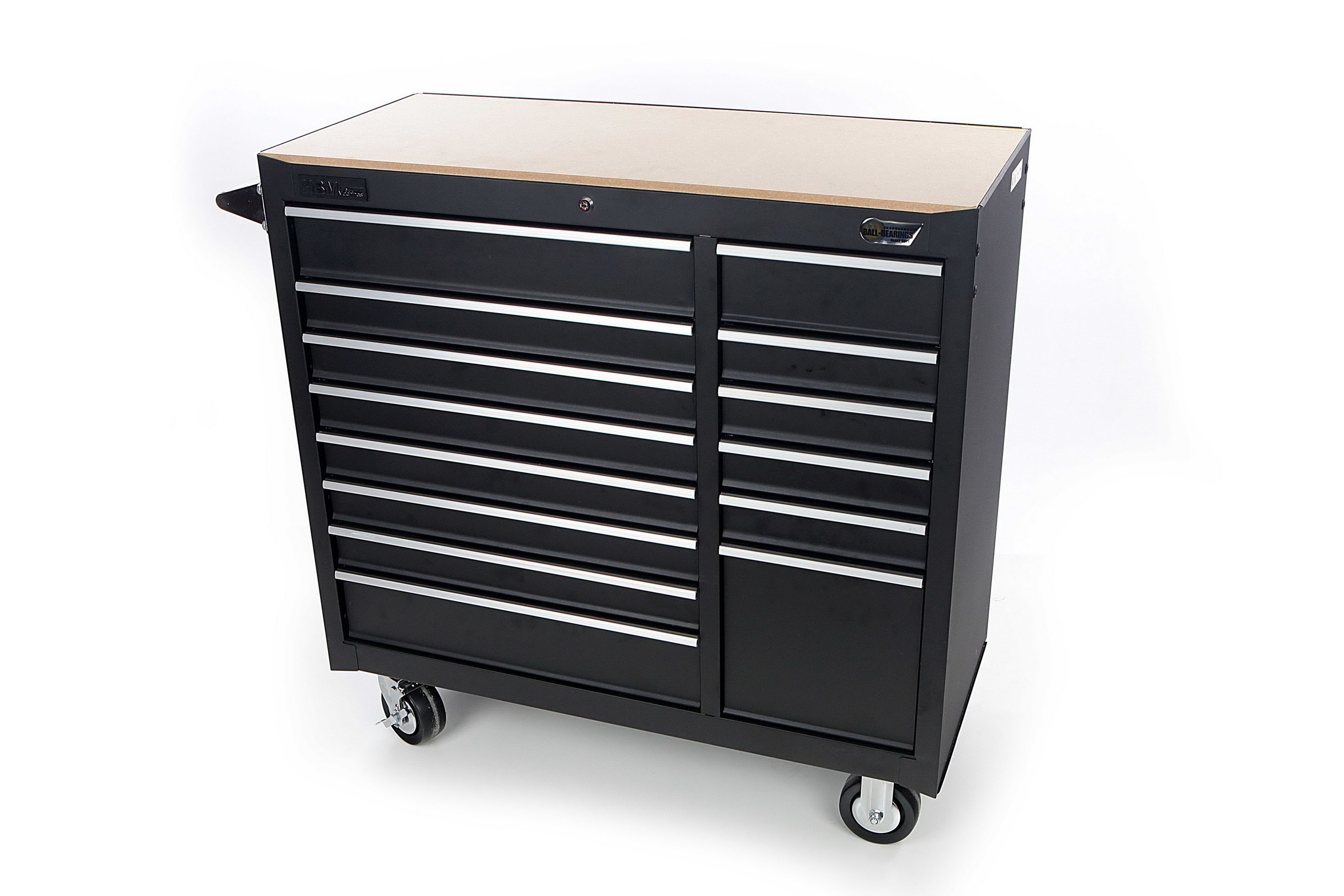 HBM gereedschapswagen 14 Laden 100 cm - zwart