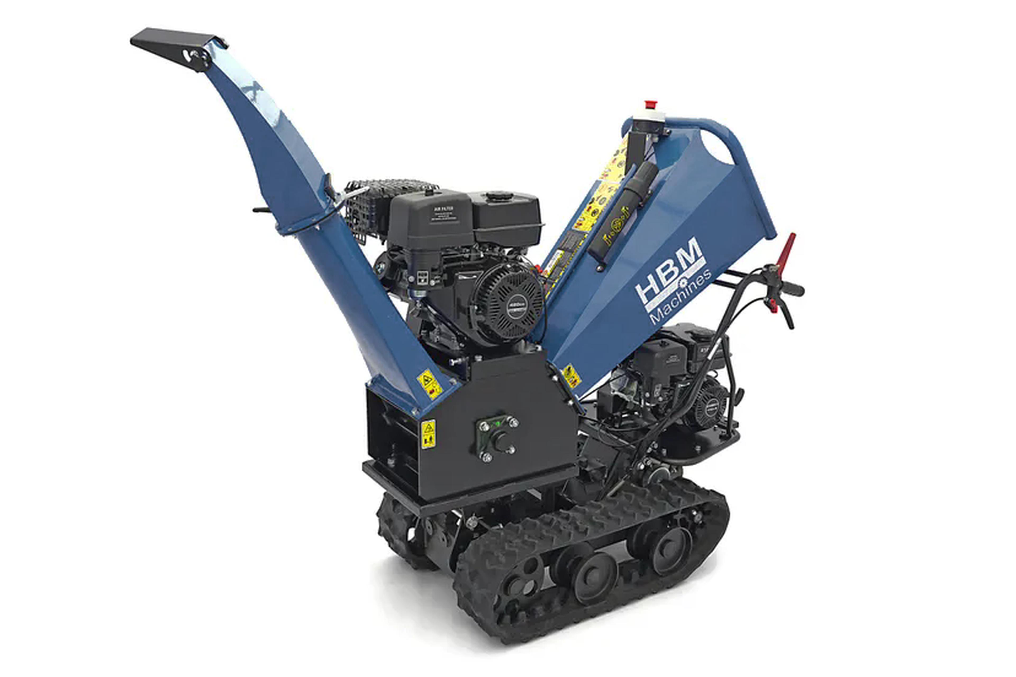 Broyeur à essence HBM Professional 4 Stroke 15 HP - 420 cc - Broyeur de bois sur chenilles Image 4
