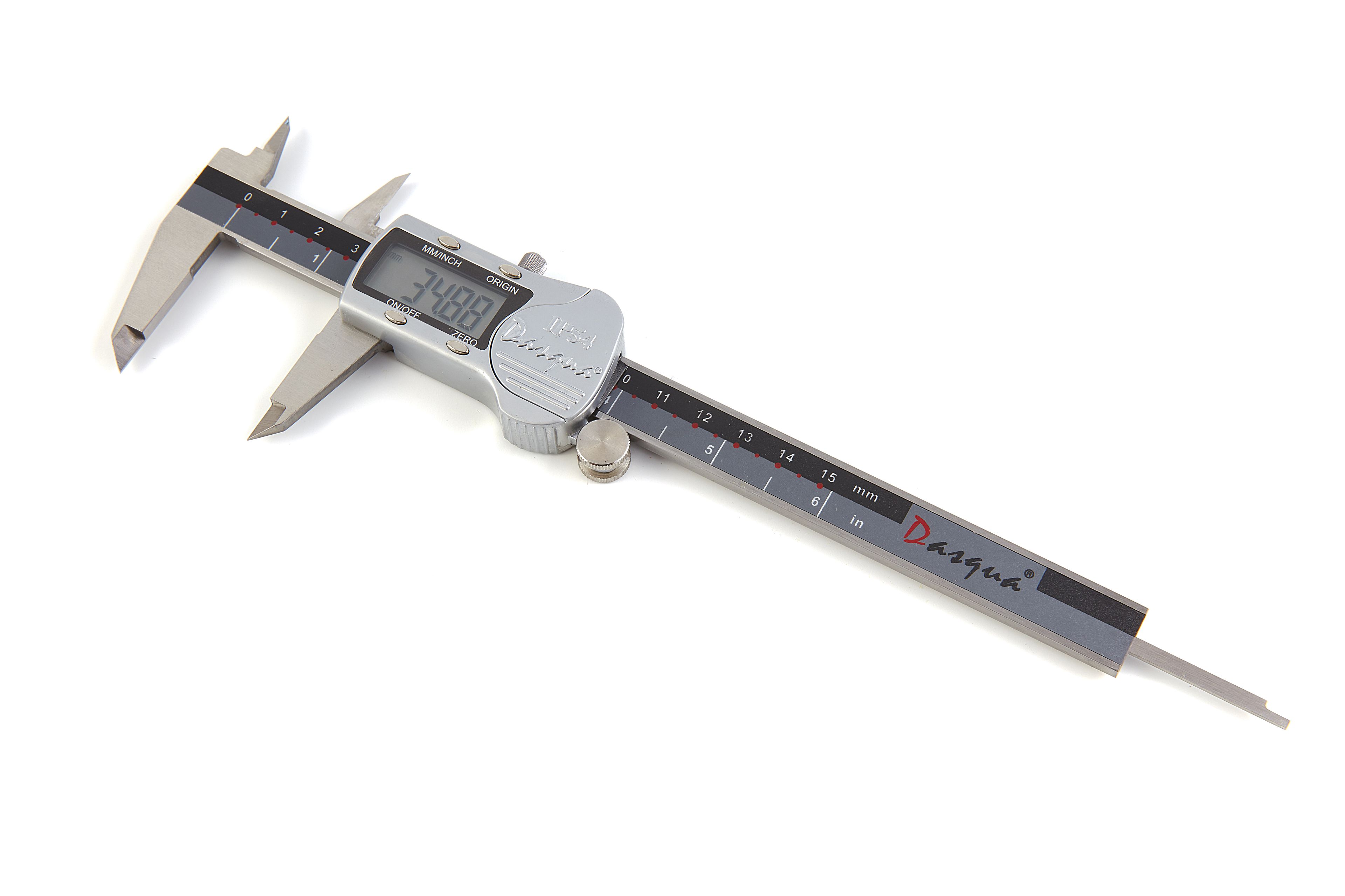 Calibro Digitale Professionale Dasqua IP 54 150 mm con Grande Schermo e Involucro Metallico Image 2