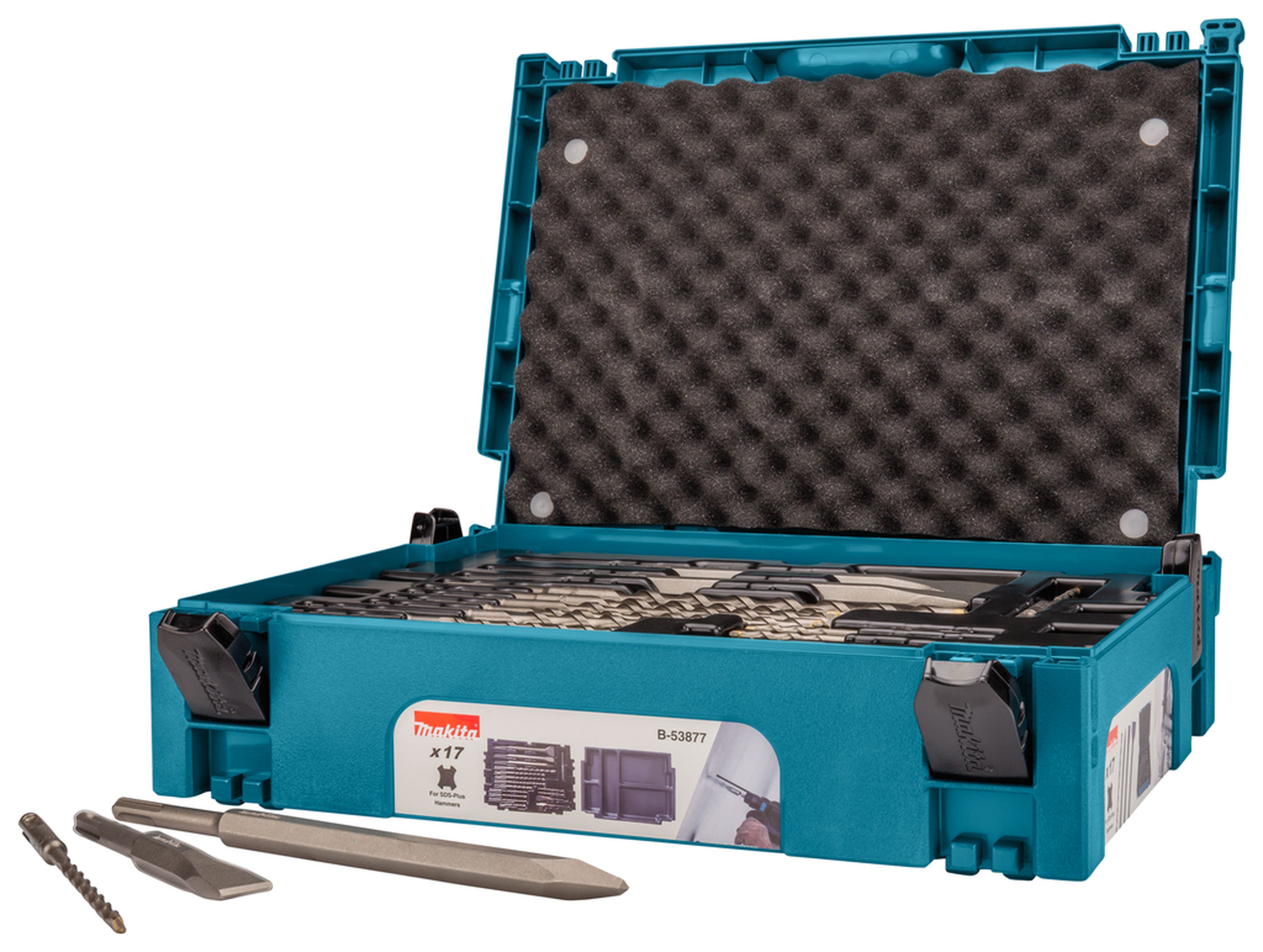 Makita Set di Punte/Scalpelli per Calcestruzzo 17 Pezzi SDS+ B-53877 Image 4