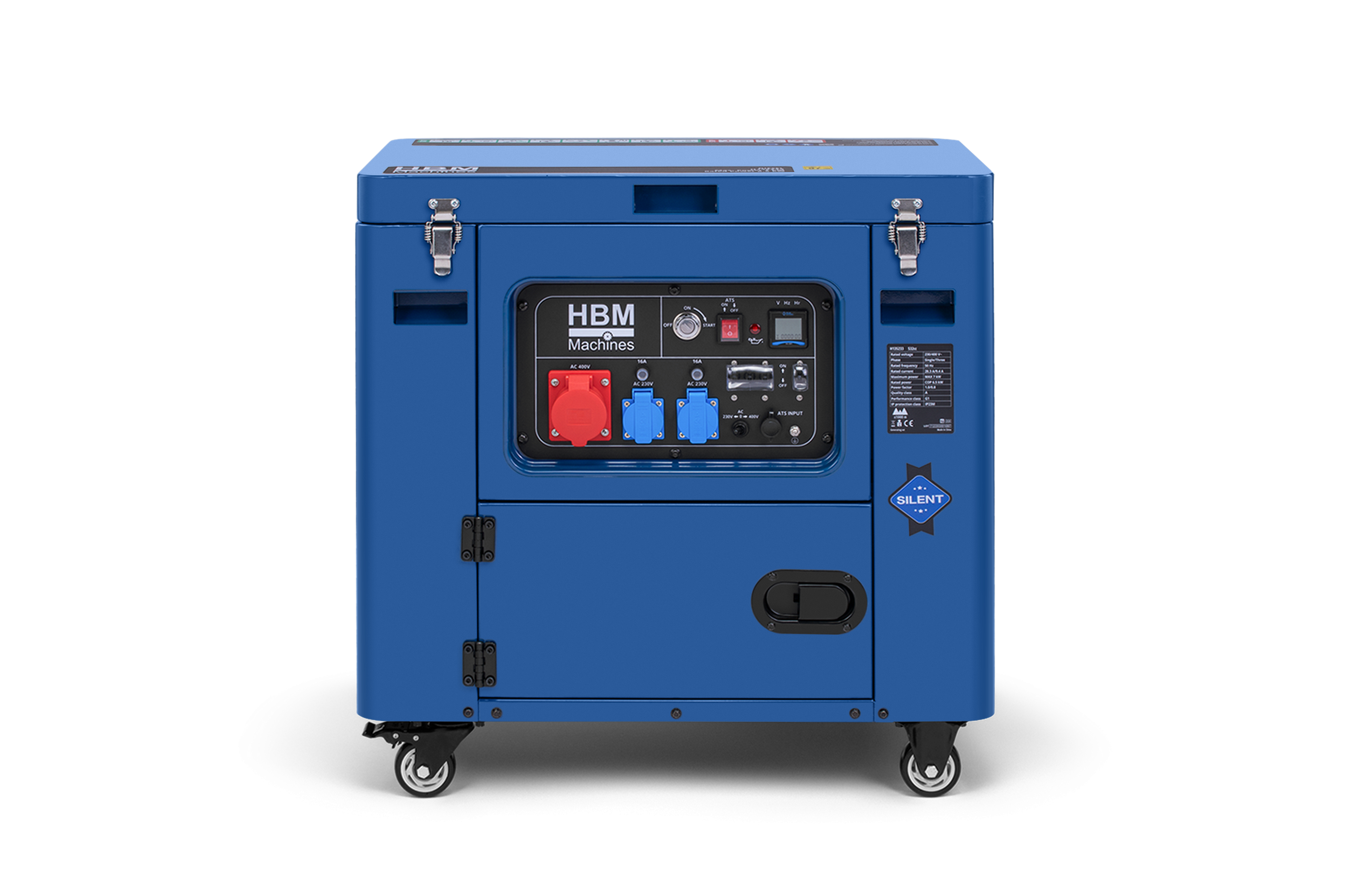 HBM générateur diesel avec moteur diesel de 532 cm³ 230V/400V 7000W Image 3