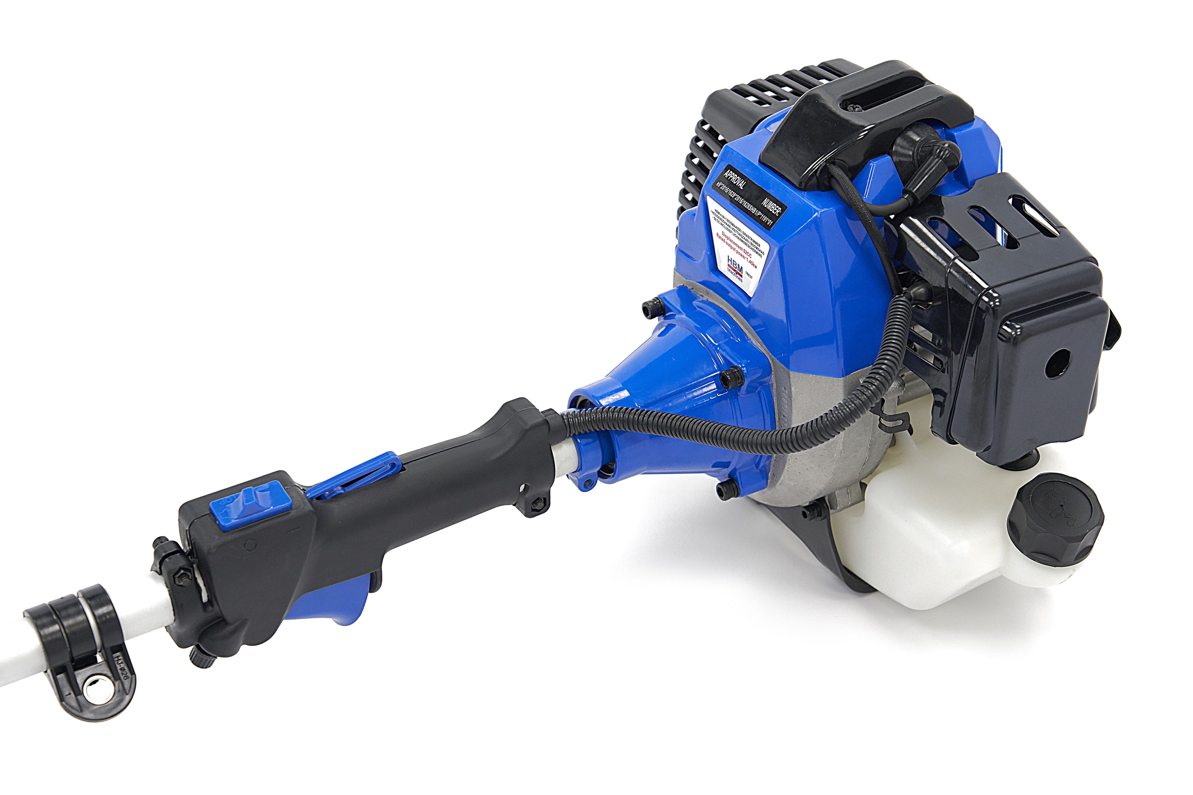 HBM 4 en 1 Desbrozador / Recortador de césped /  Cortadora de setos / Motosierra / Sierra de árbol - 52 cc Incluye Protección corporal Image 3