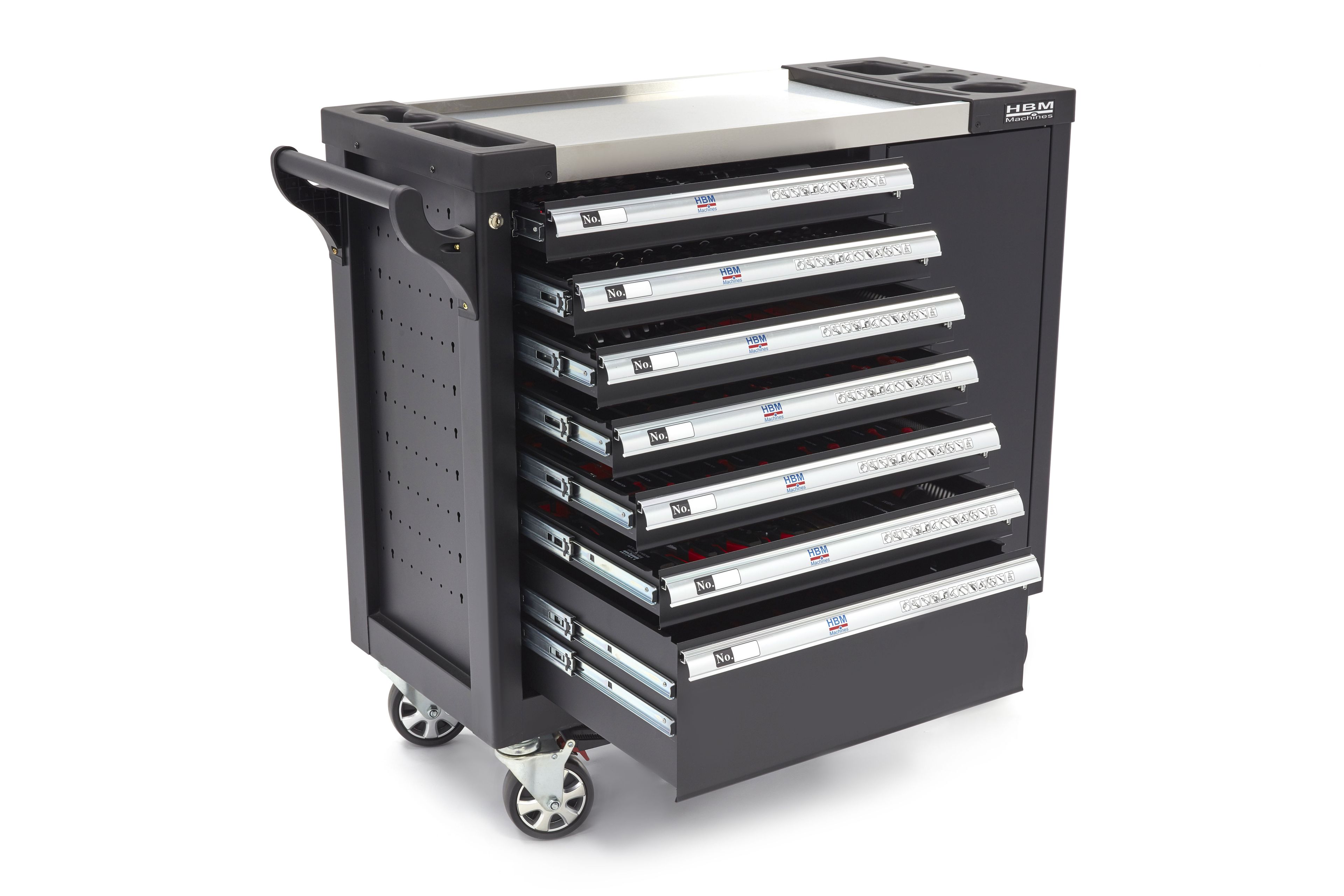 HBM XL Premium Gevulde Gereedschapswagen met Deur - 274 Delig Image 2