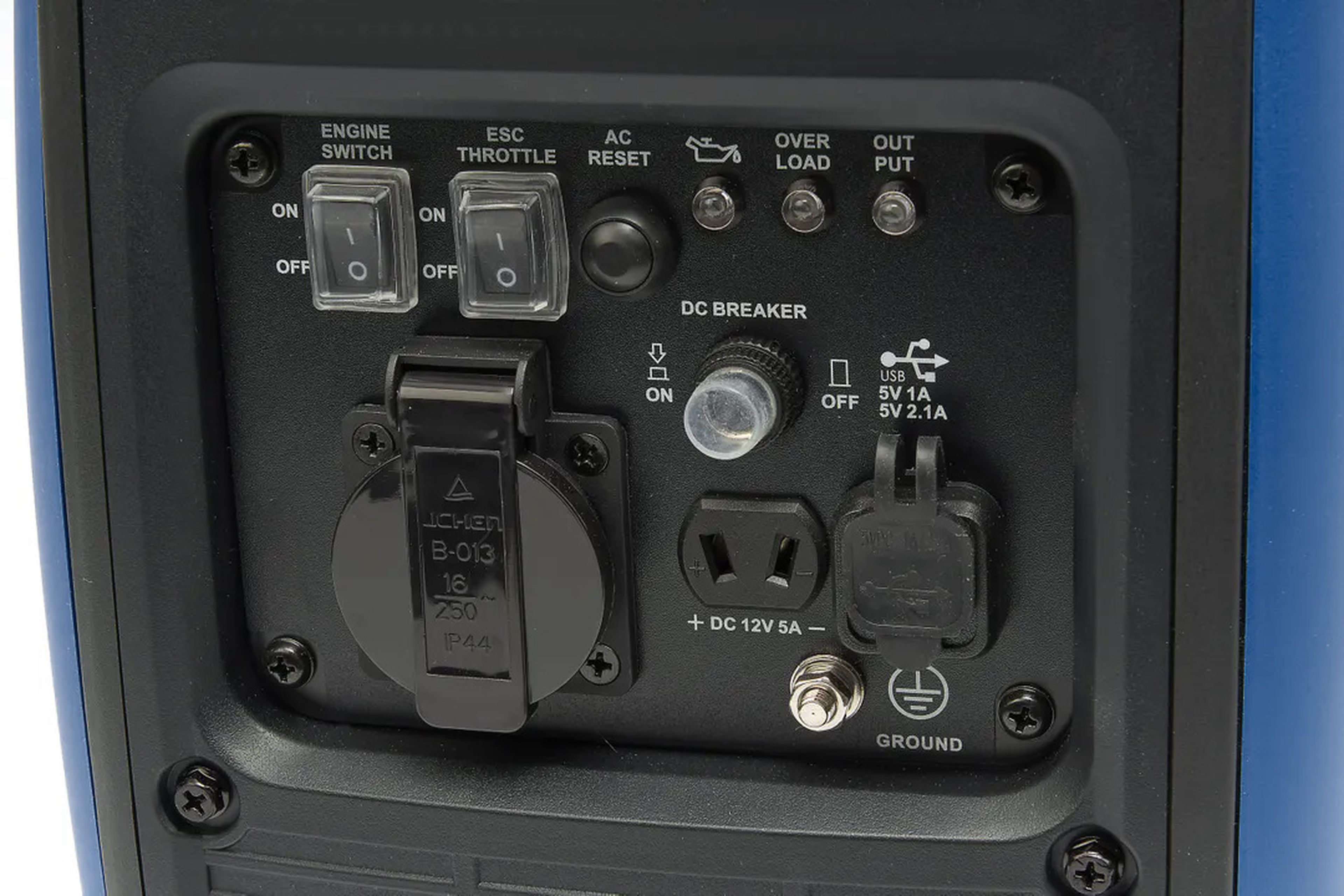 HBM generatore inverter con motore a benzina da 60 cm³ 230V/12V/5V USB 1000W Image 6