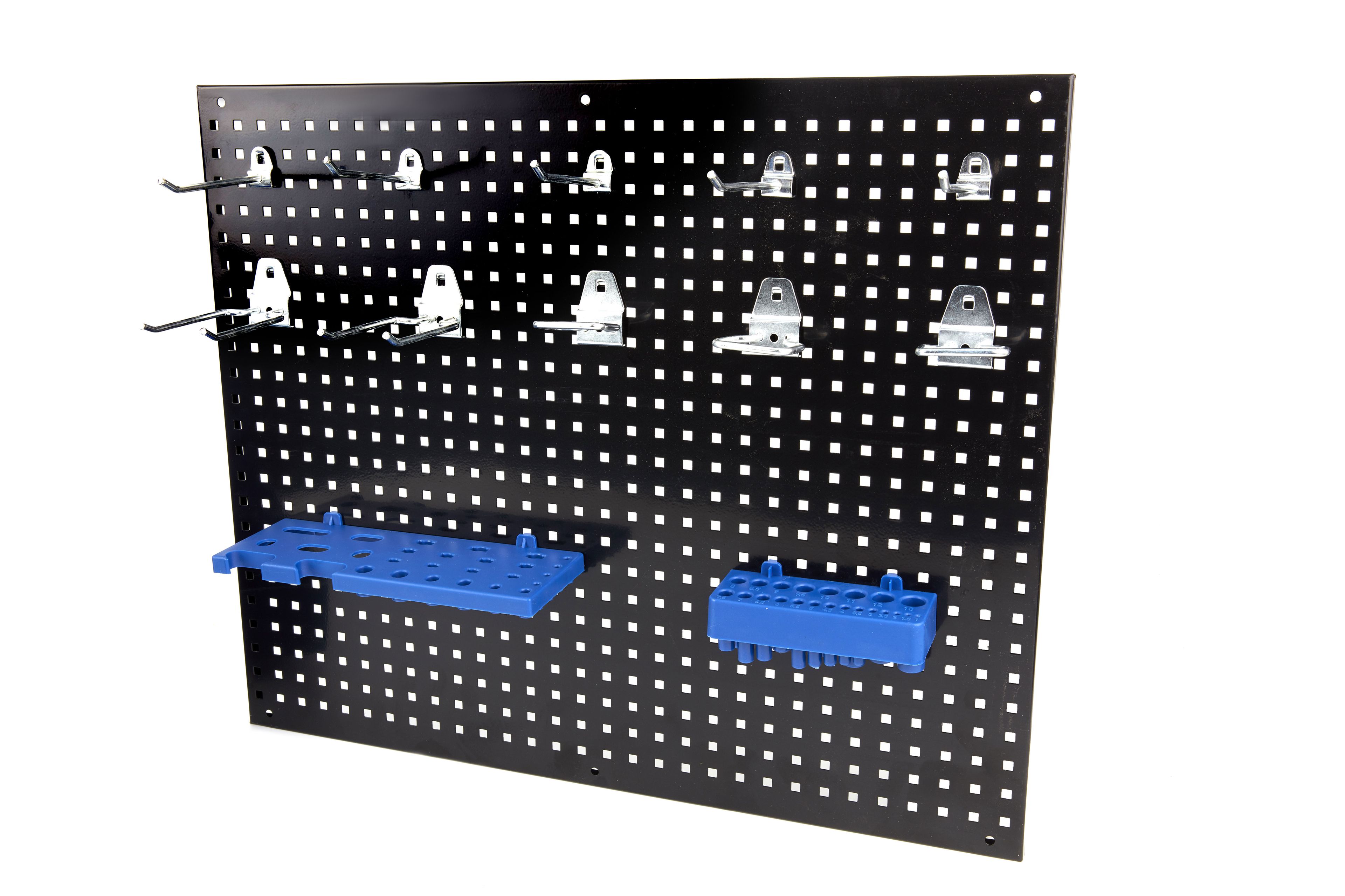 HBM 34-teilige Werkzeugwand aus Stahl mit Haken und Behältern Image 3