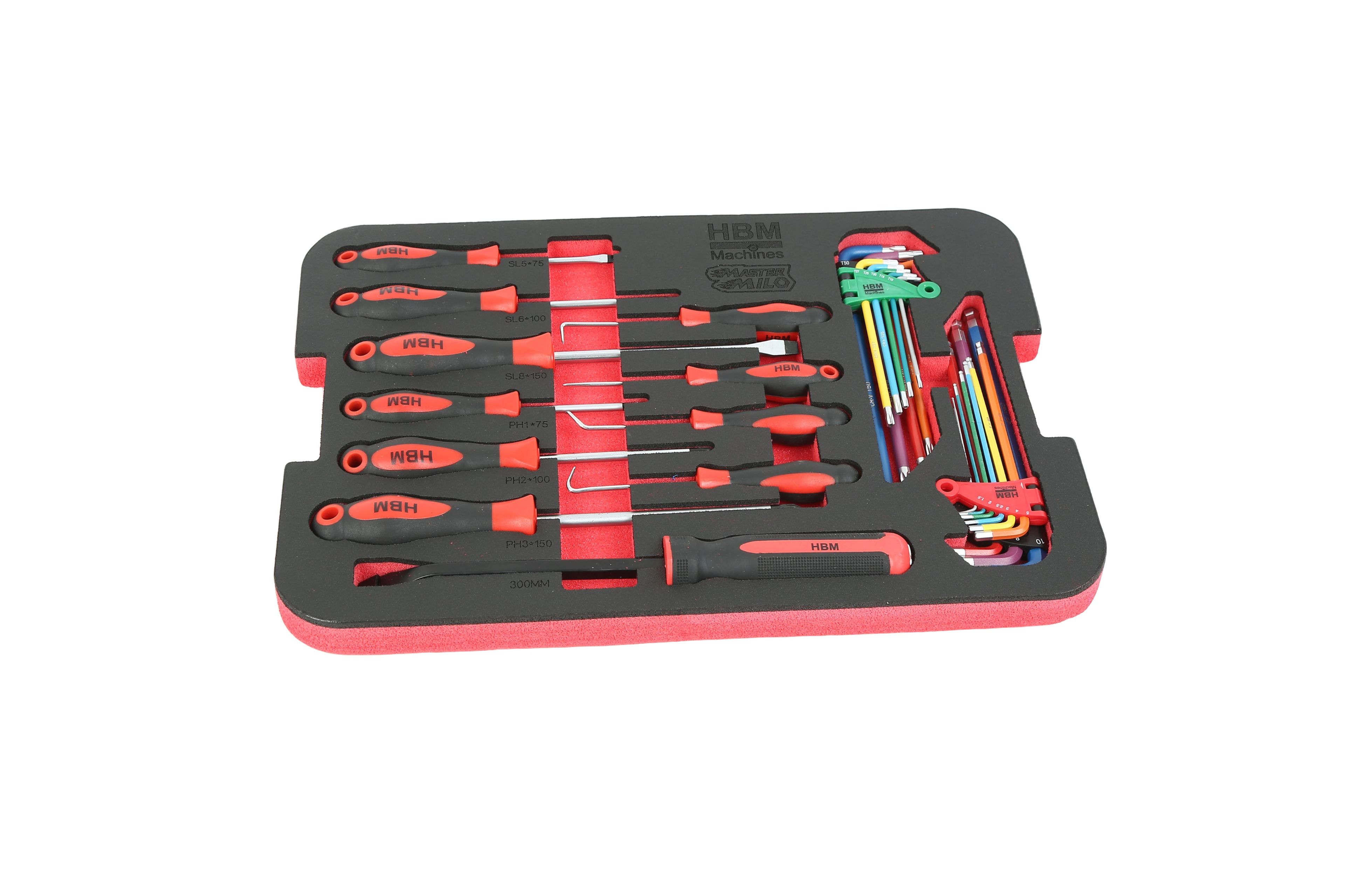 HBM MasterMilo gevulde gereedschapskoffer 159-delig Image 8