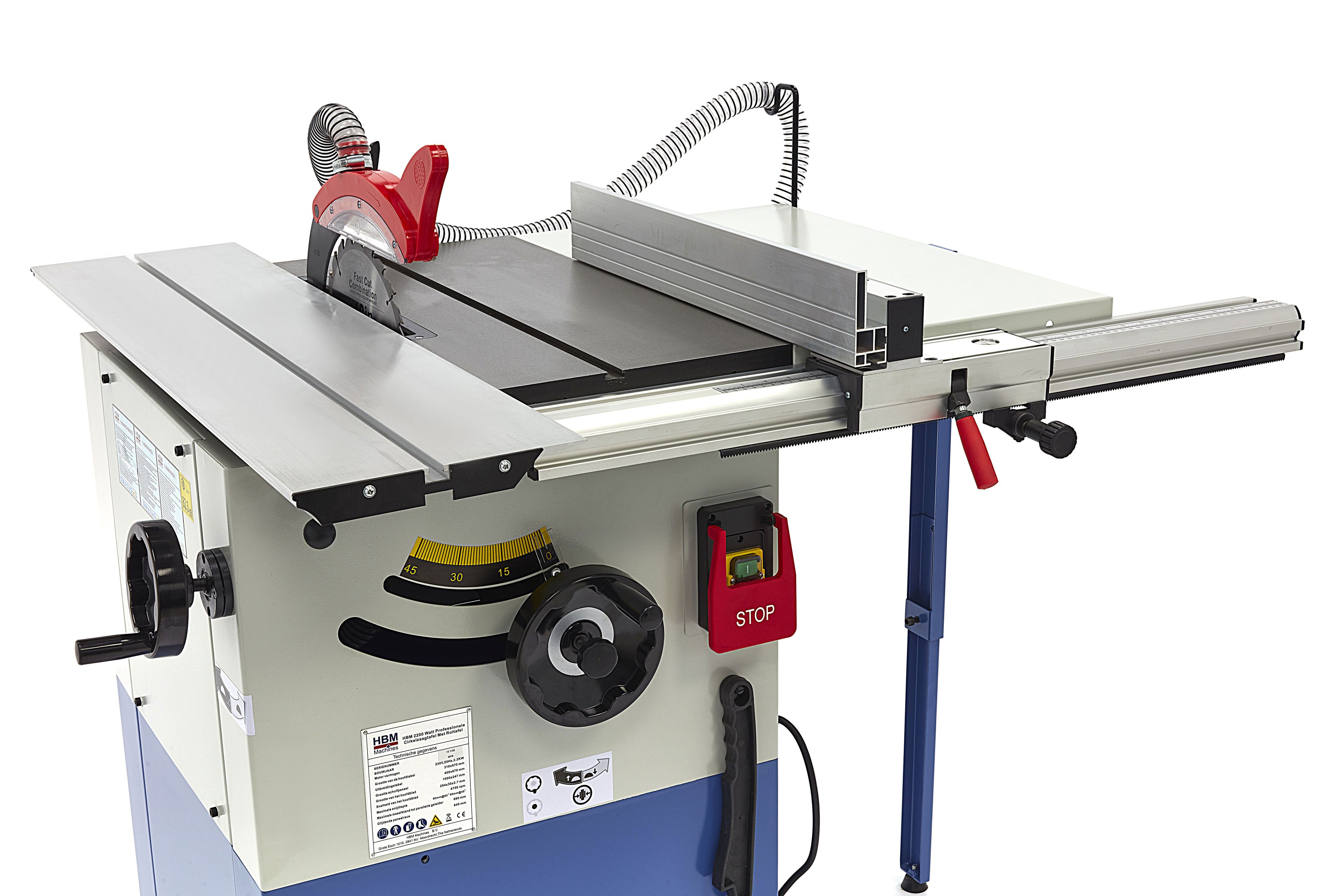 HBM Table de scie circulaire 2200 Watt avec surface à rouleaux Image 11