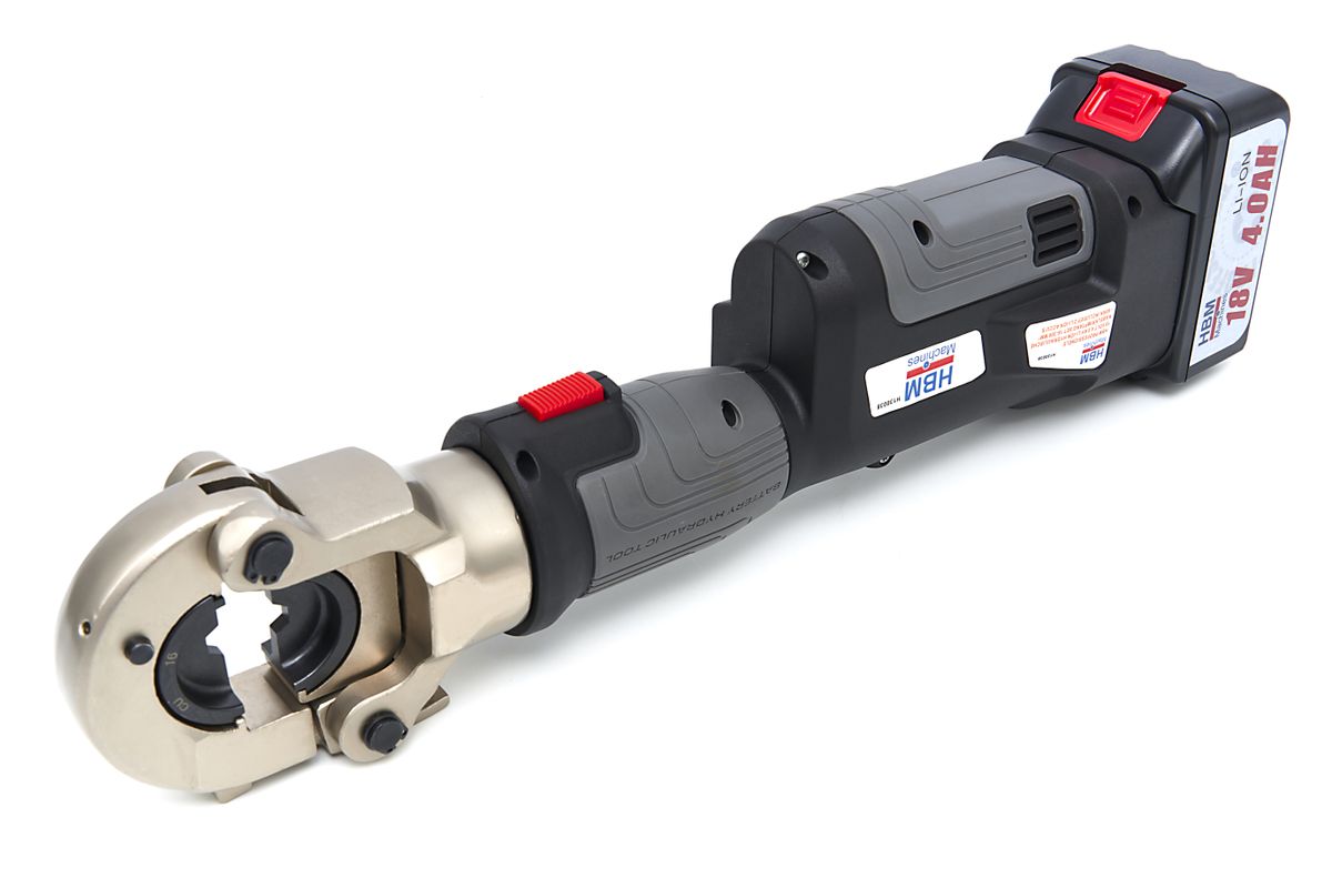 HBM Juego de Prensa Hidráulica para Cables 16–300 mm² – 60 kN a Batería