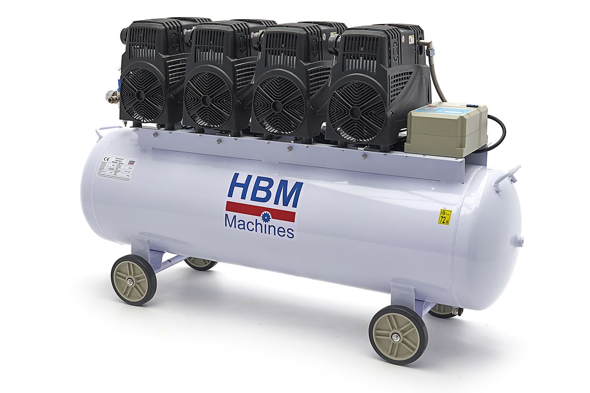 HBM 8 HP - Compresor profesional de bajo ruido de 200 litros - Modelo 2