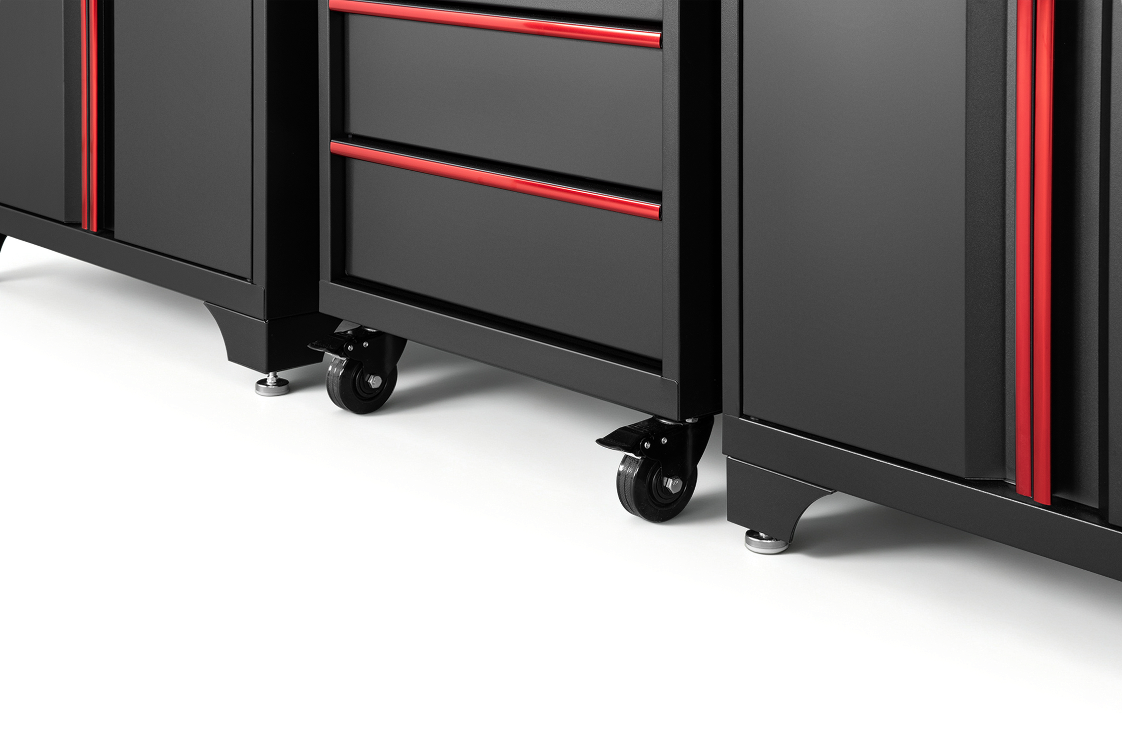HBM modulair werkplaatssysteem 12-delig, zwart rood Image 12