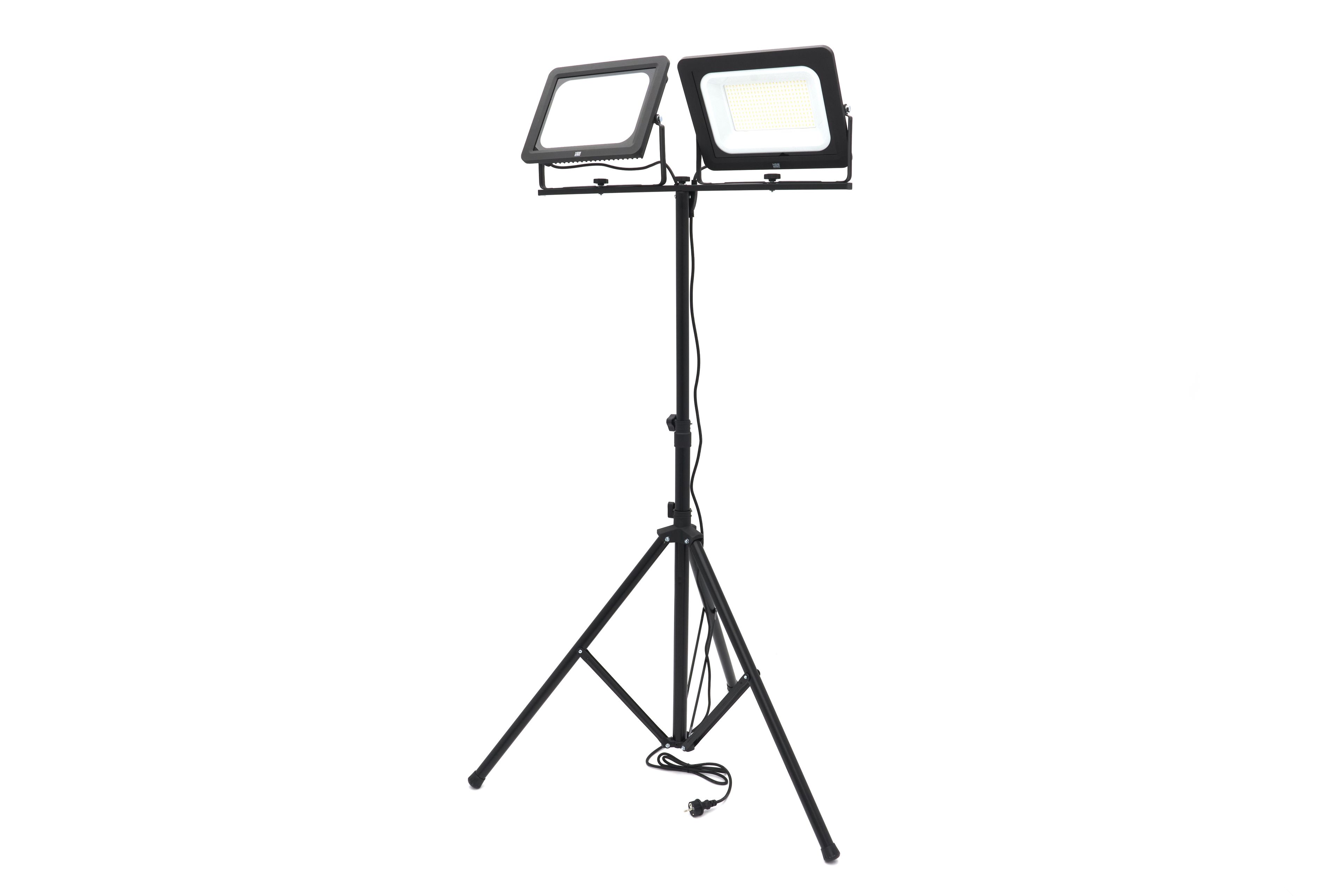 HBM dubbele LED bouwlamp met statief 5000K 20.500 lm | 200 W Image 3
