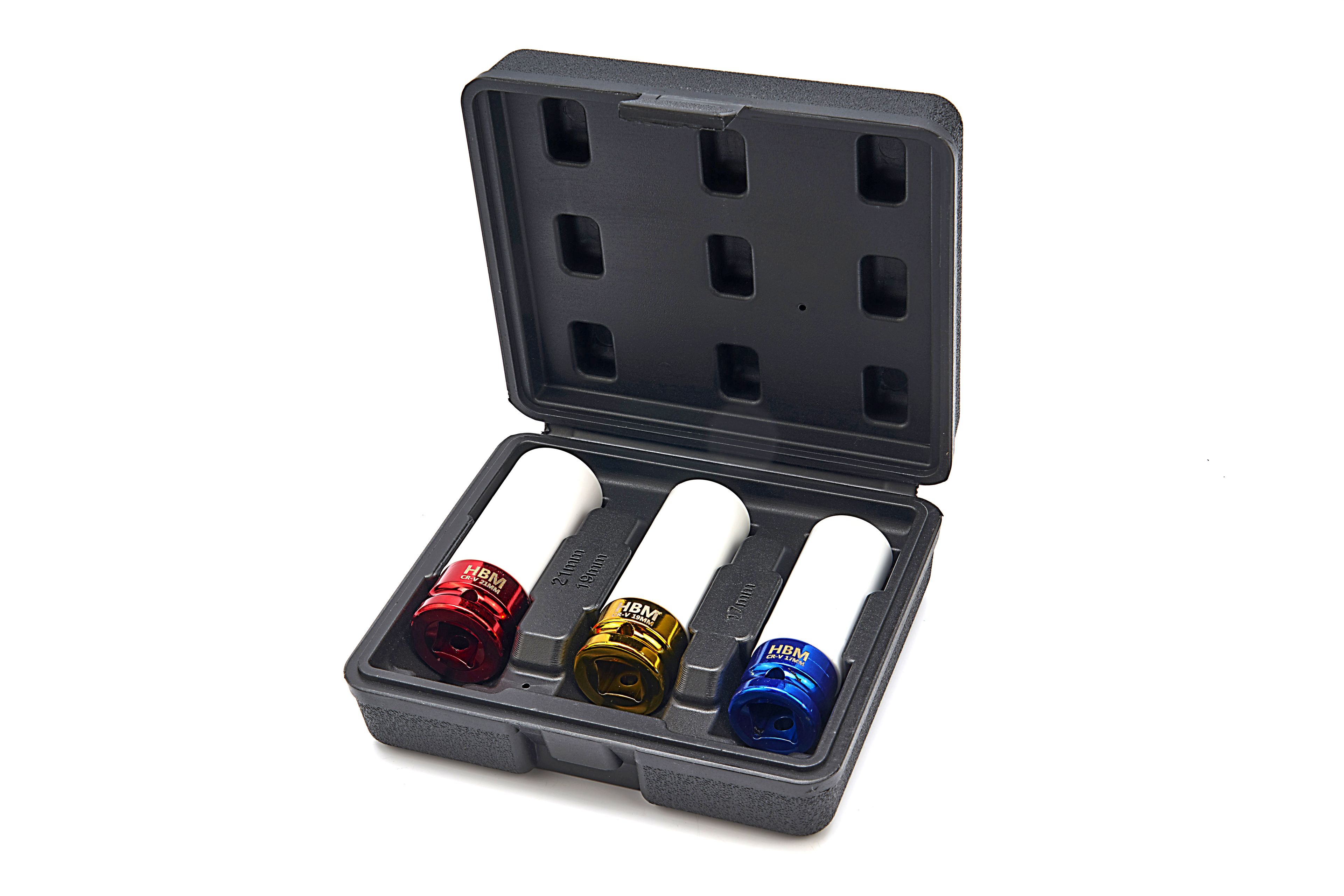 HBM Juego de vasos de impacto largos 3 piezas