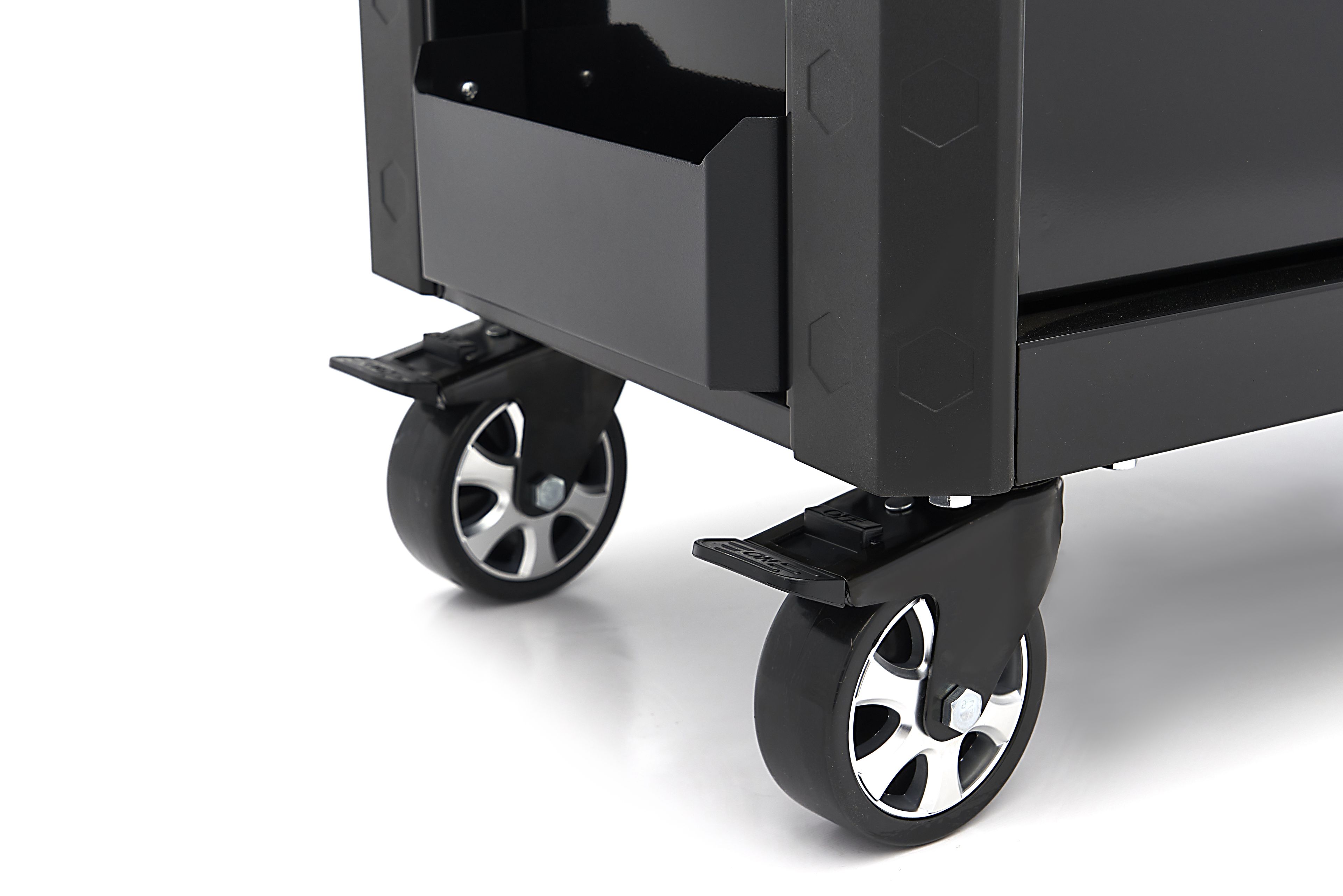 Carro de herramientas HBM con 6 cajones, 97 cm, negro Image 14