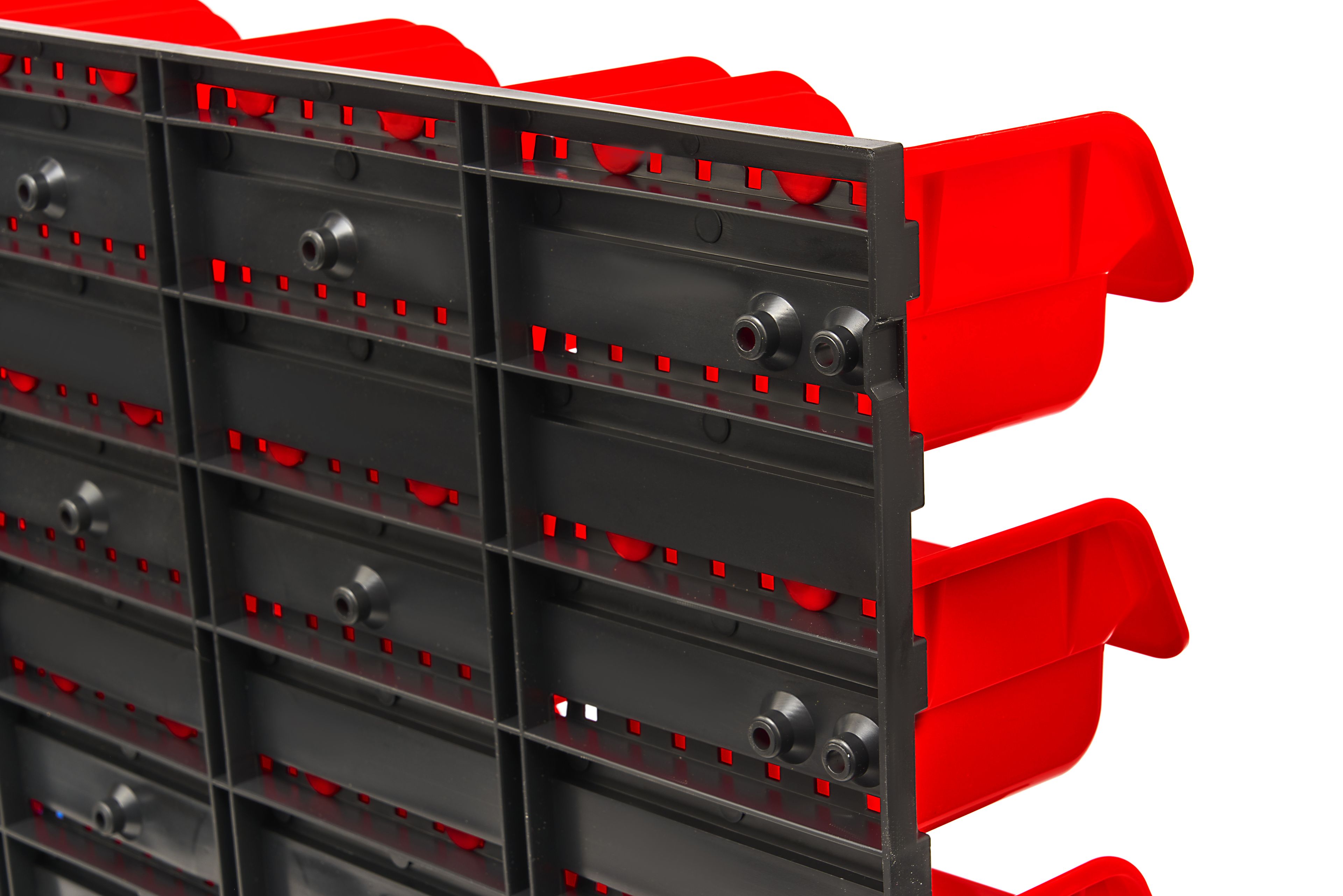 Pared de herramientas HBM de 43 piezas con estantes y cajas de almacenamiento en 3 tamaños Image 6